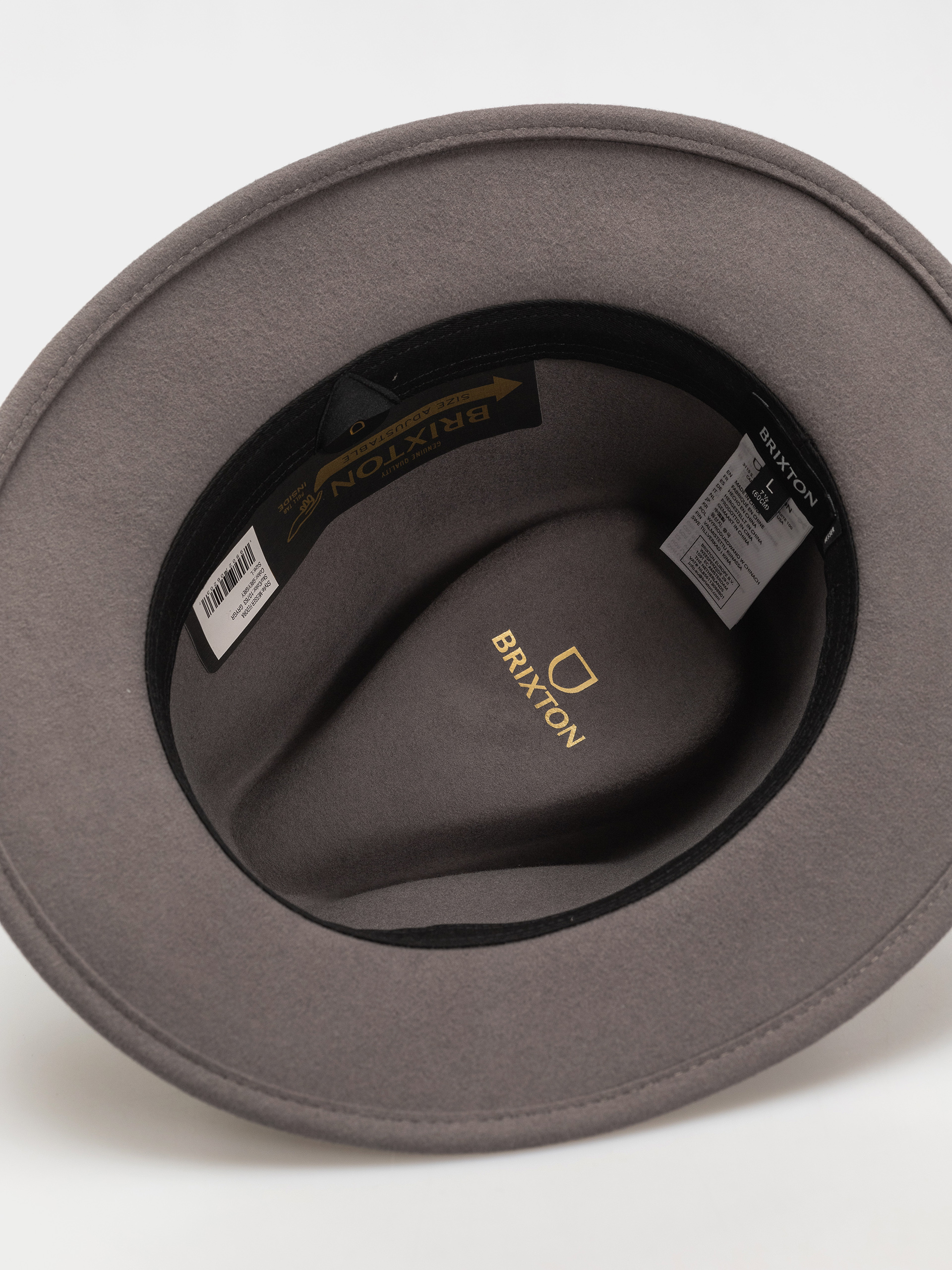 Klobouk Brixton Messer Fedora (grey/grey)