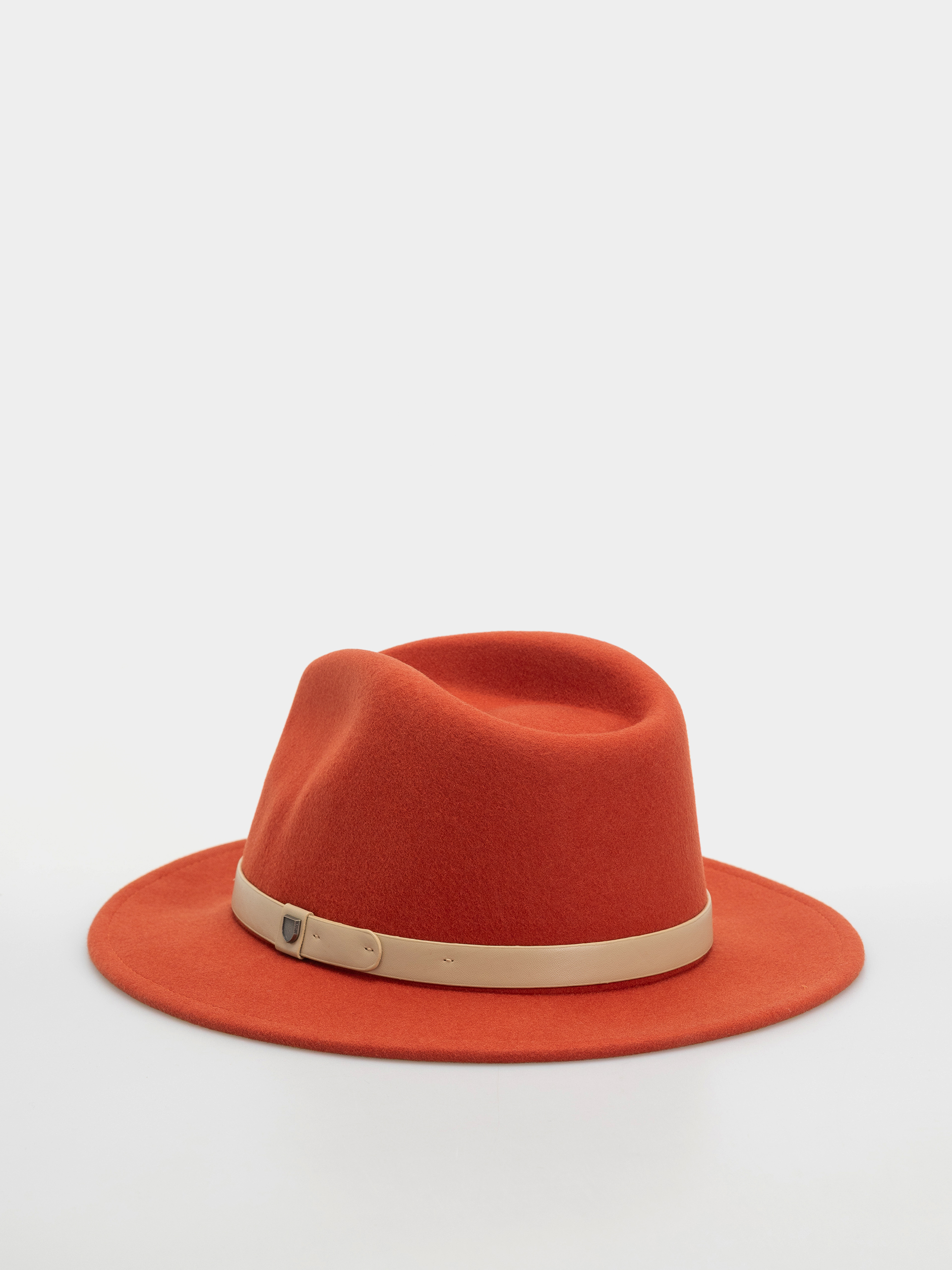 Klobouk Brixton Messer Fedora (red earth/wax paper)