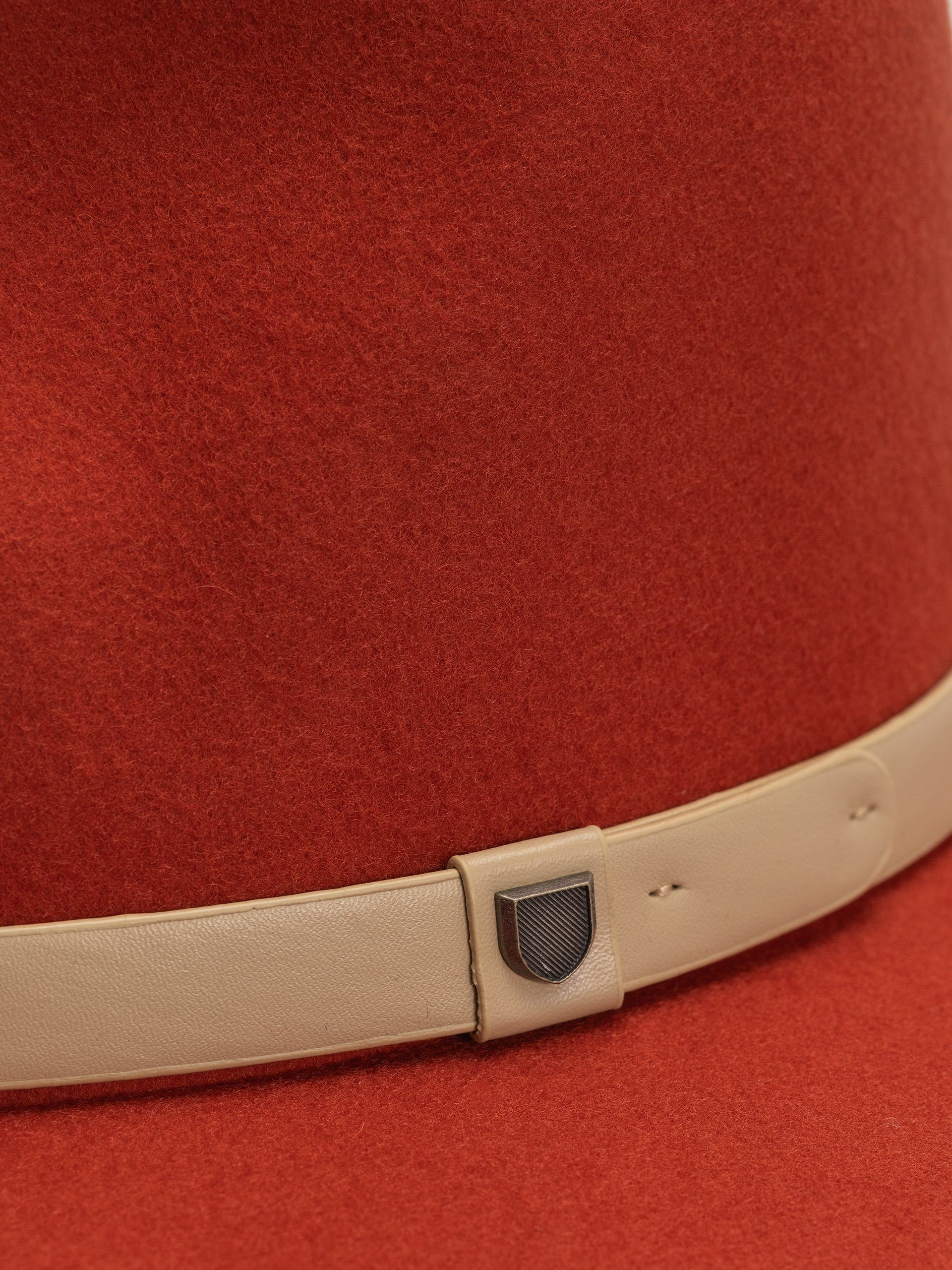 Klobouk Brixton Messer Fedora (red earth/wax paper)