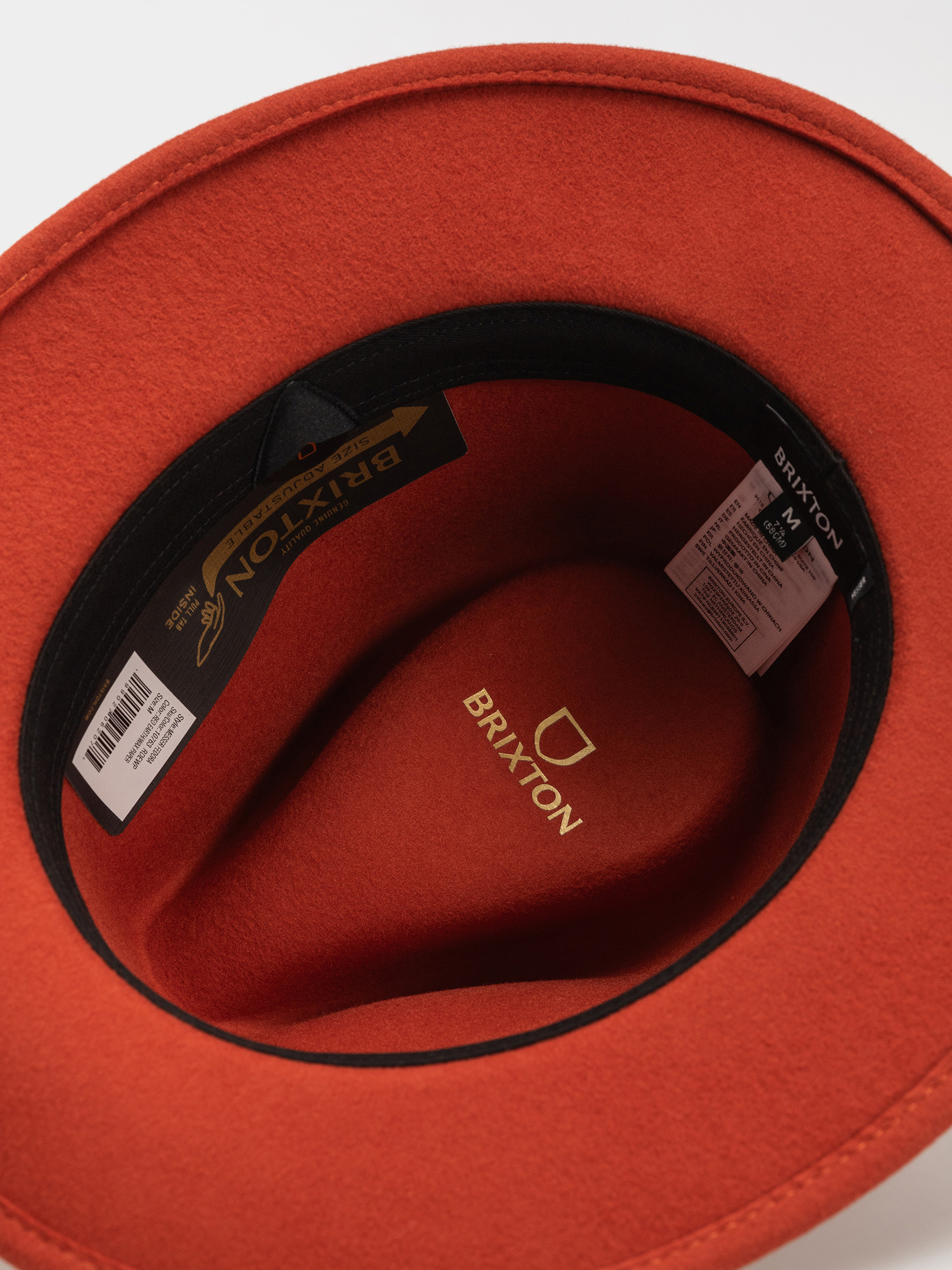 Klobouk Brixton Messer Fedora (red earth/wax paper)