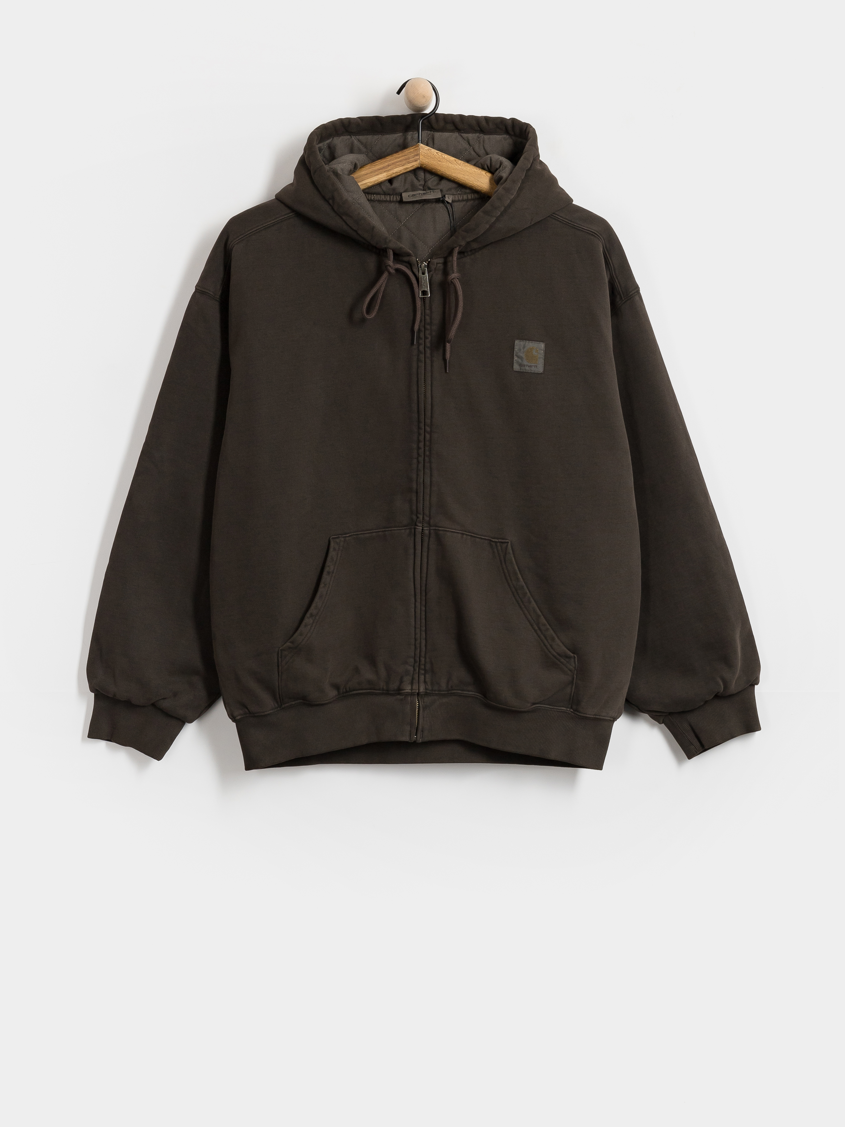 Mikina s kapucu00ed Carhartt WIP Vista ZHD (tobacco/garment dyed)