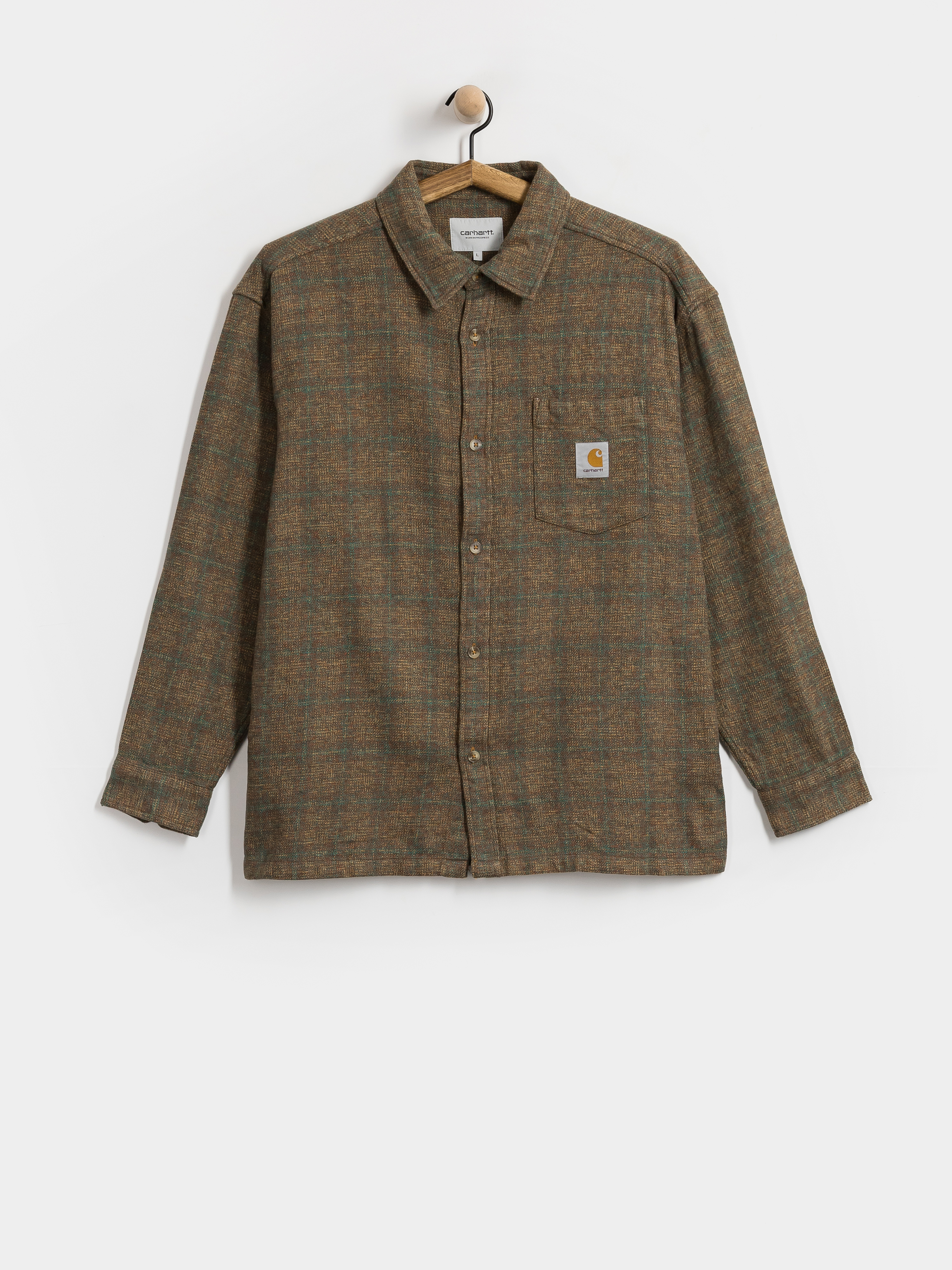 Košile Carhartt WIP Bagley (bagley check hamilton brown)