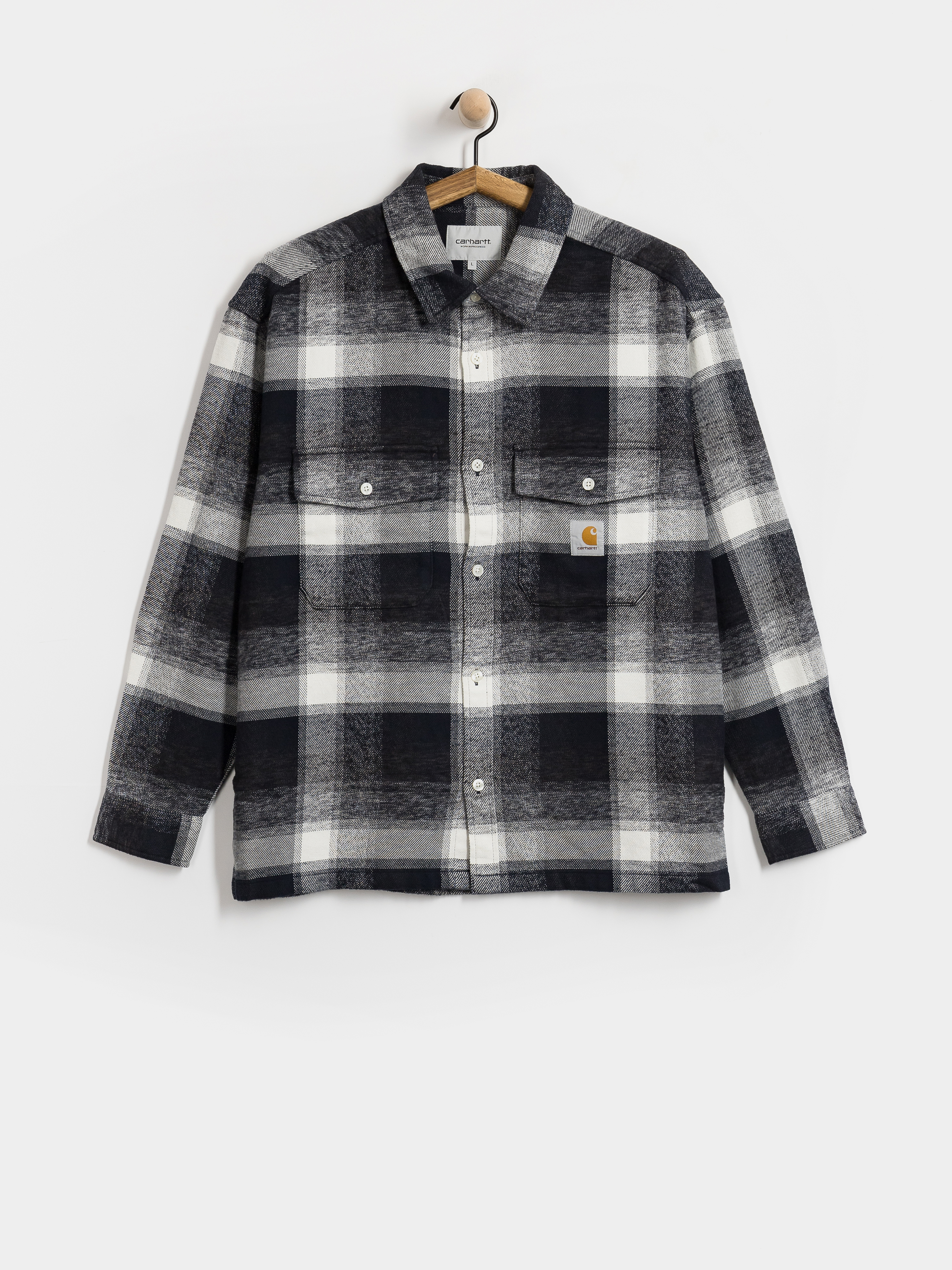 Košile Carhartt WIP Esterson (esterson check dark navy)