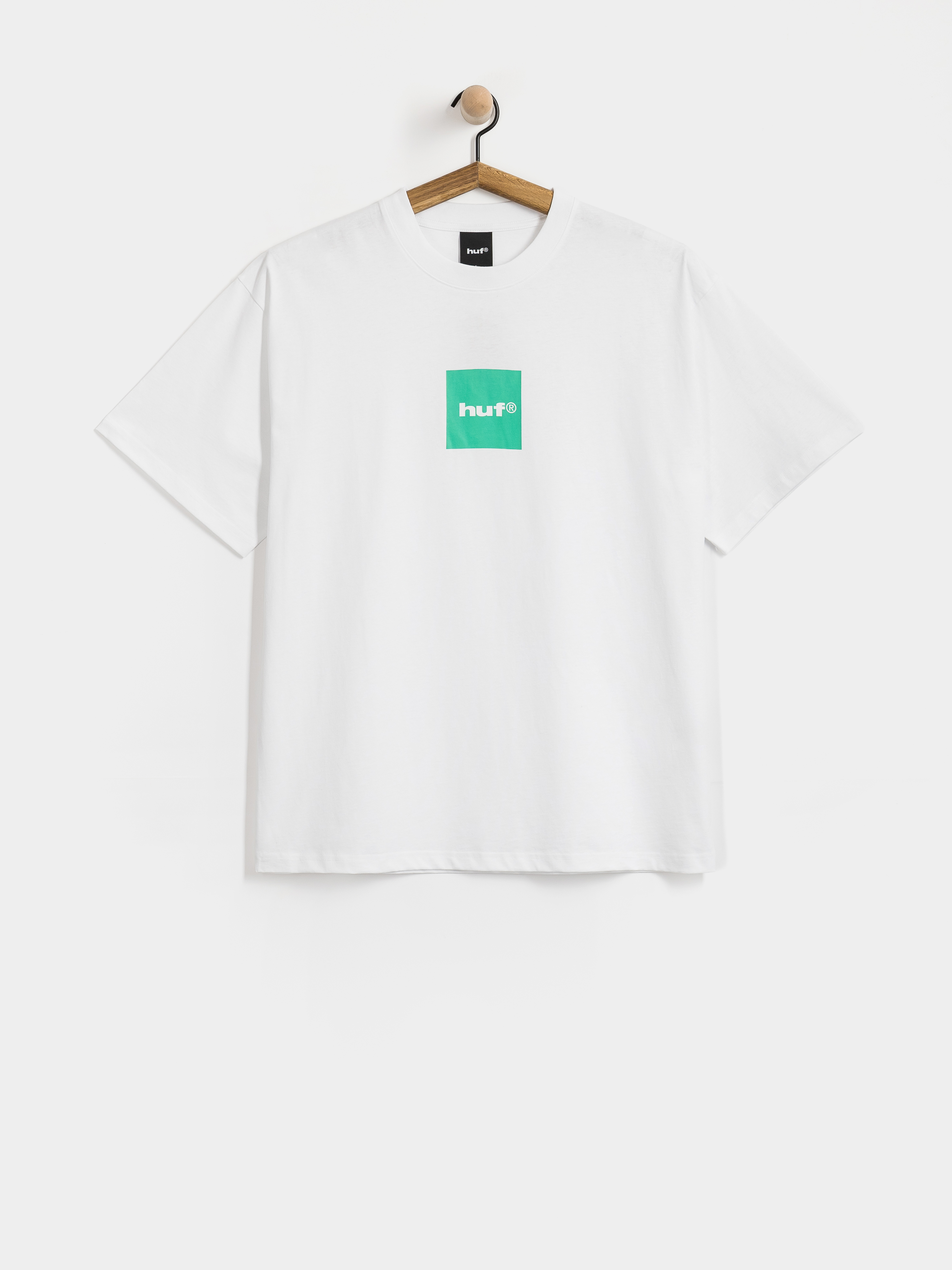 Tričko HUF Box Logo (white teal)
