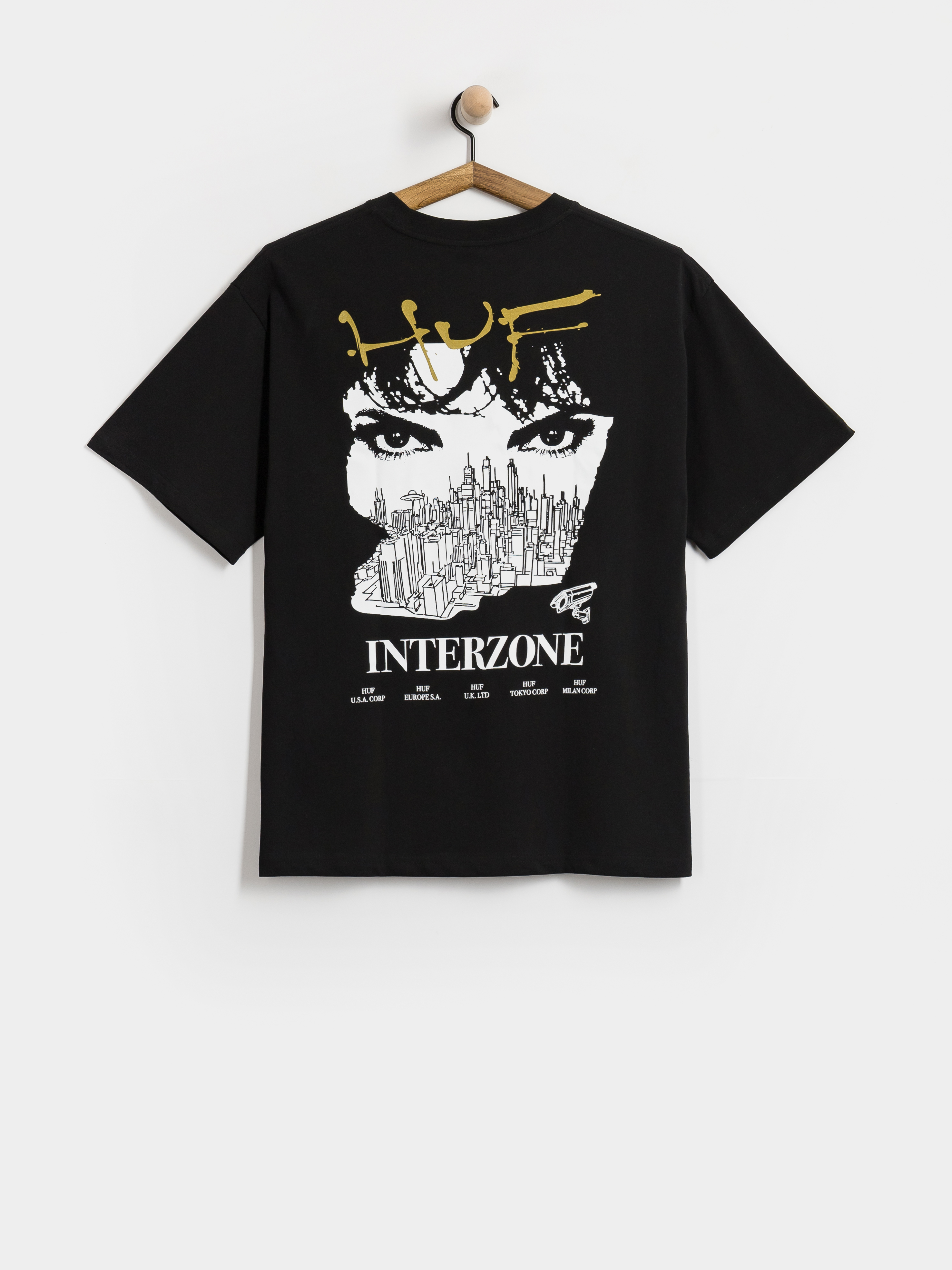 Tričko HUF Interzone (black)