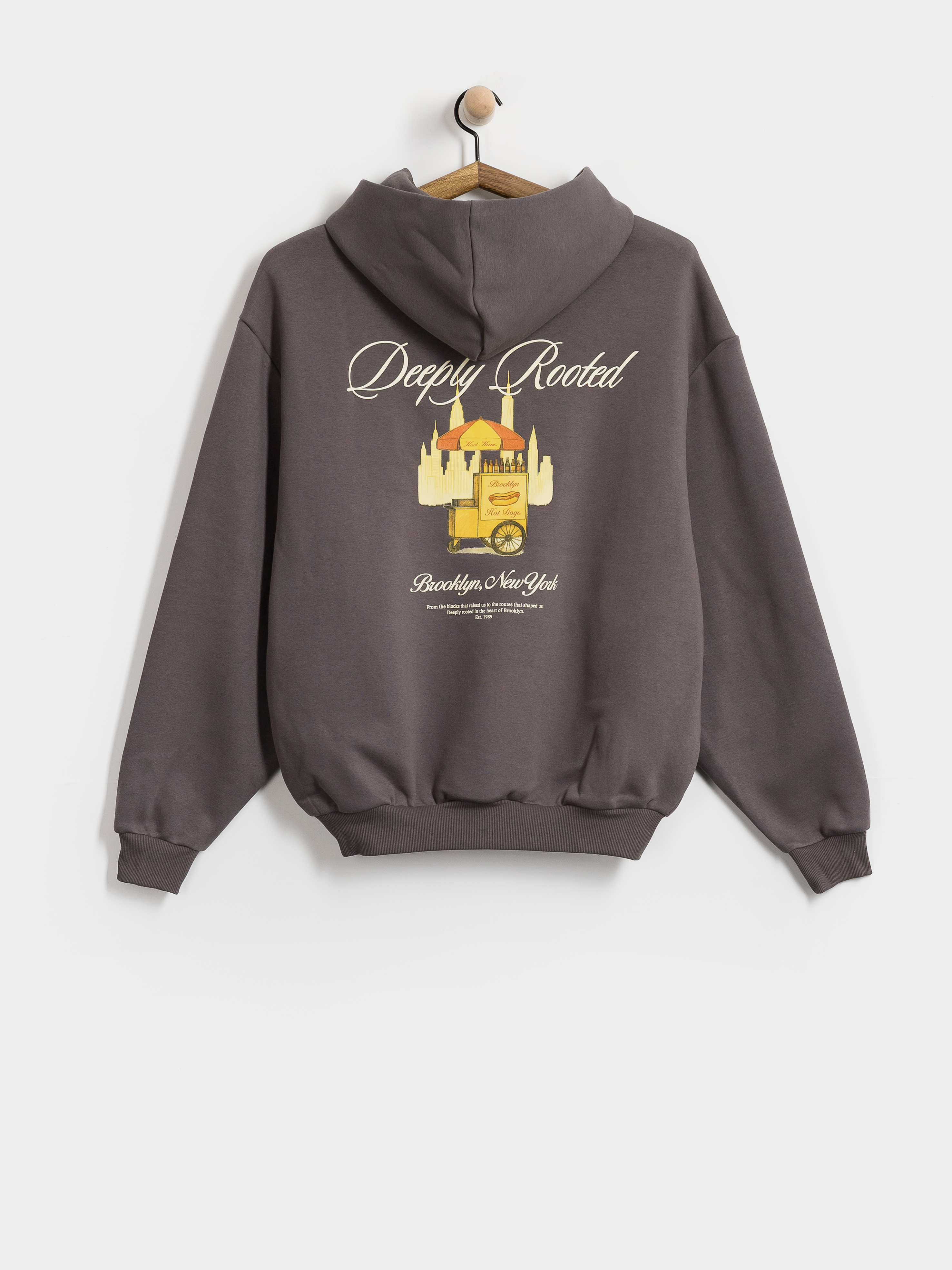 Mikina s kapucu00ed Karl Kani Signature Hot Dog Oversized HD (dark grey)