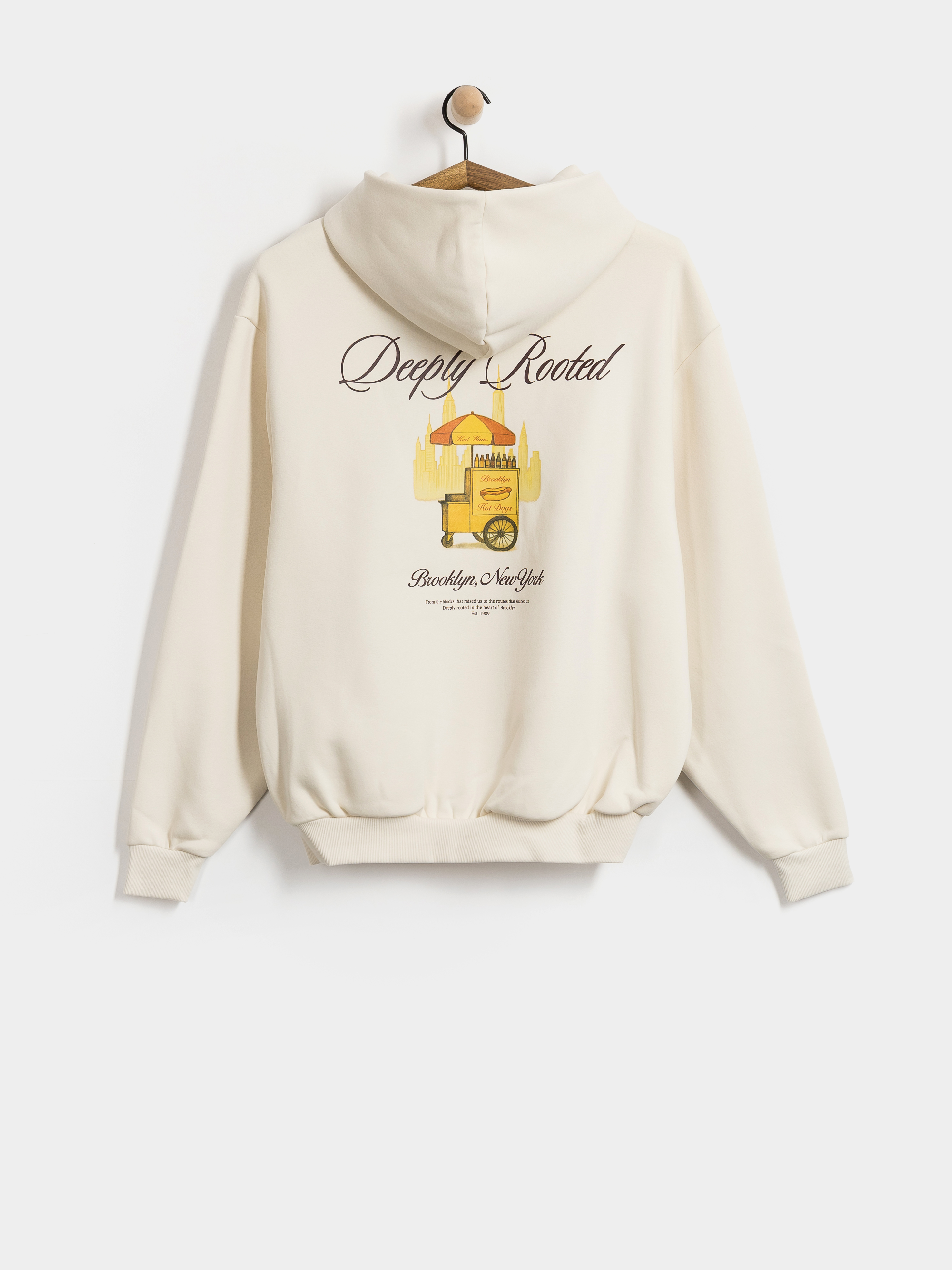 Mikina s kapucu00ed Karl Kani Signature Hot Dog Oversized HD (off white)