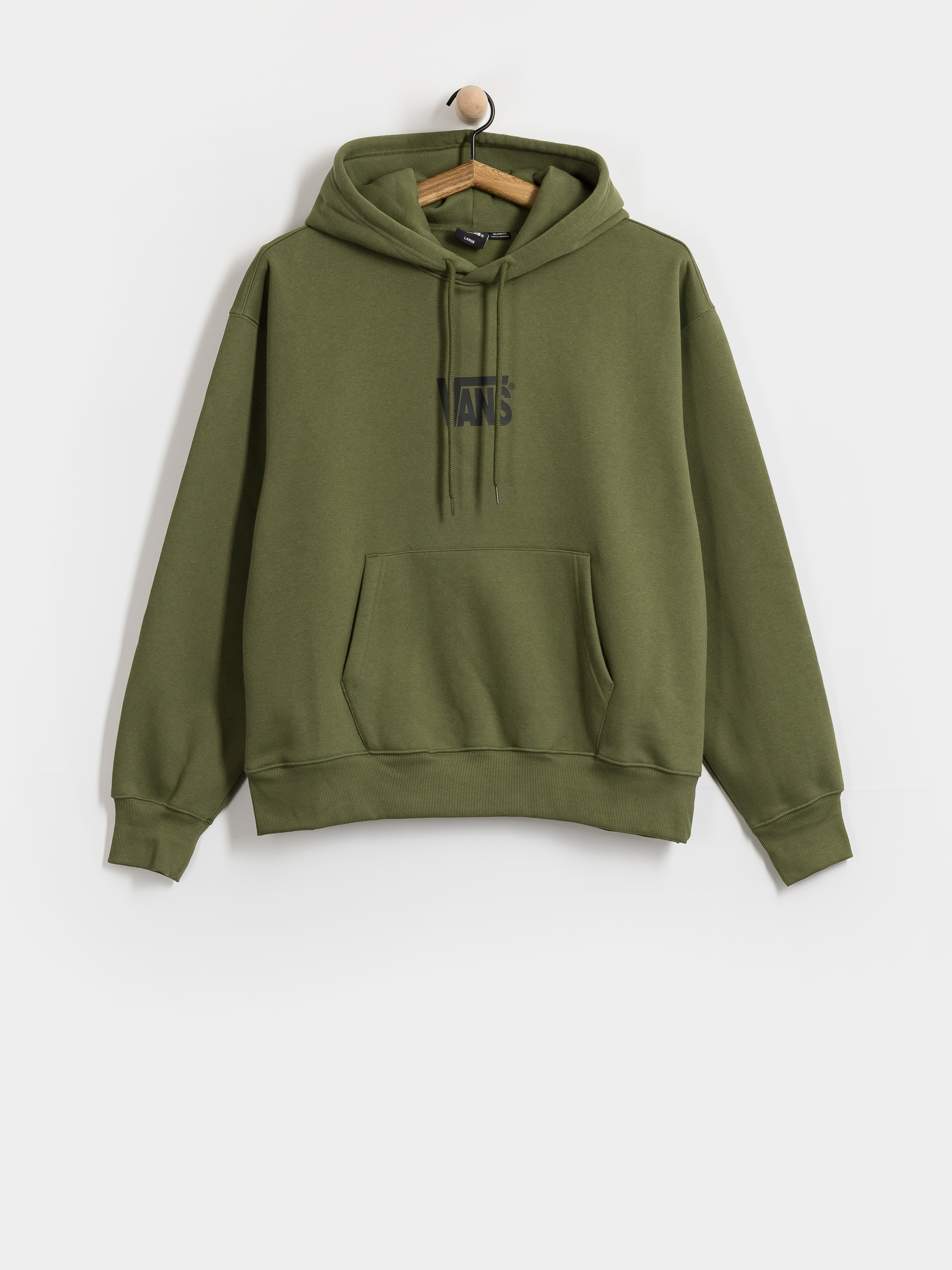 Mikina s kapucí Vans Stretch Logo HD (green balsam)