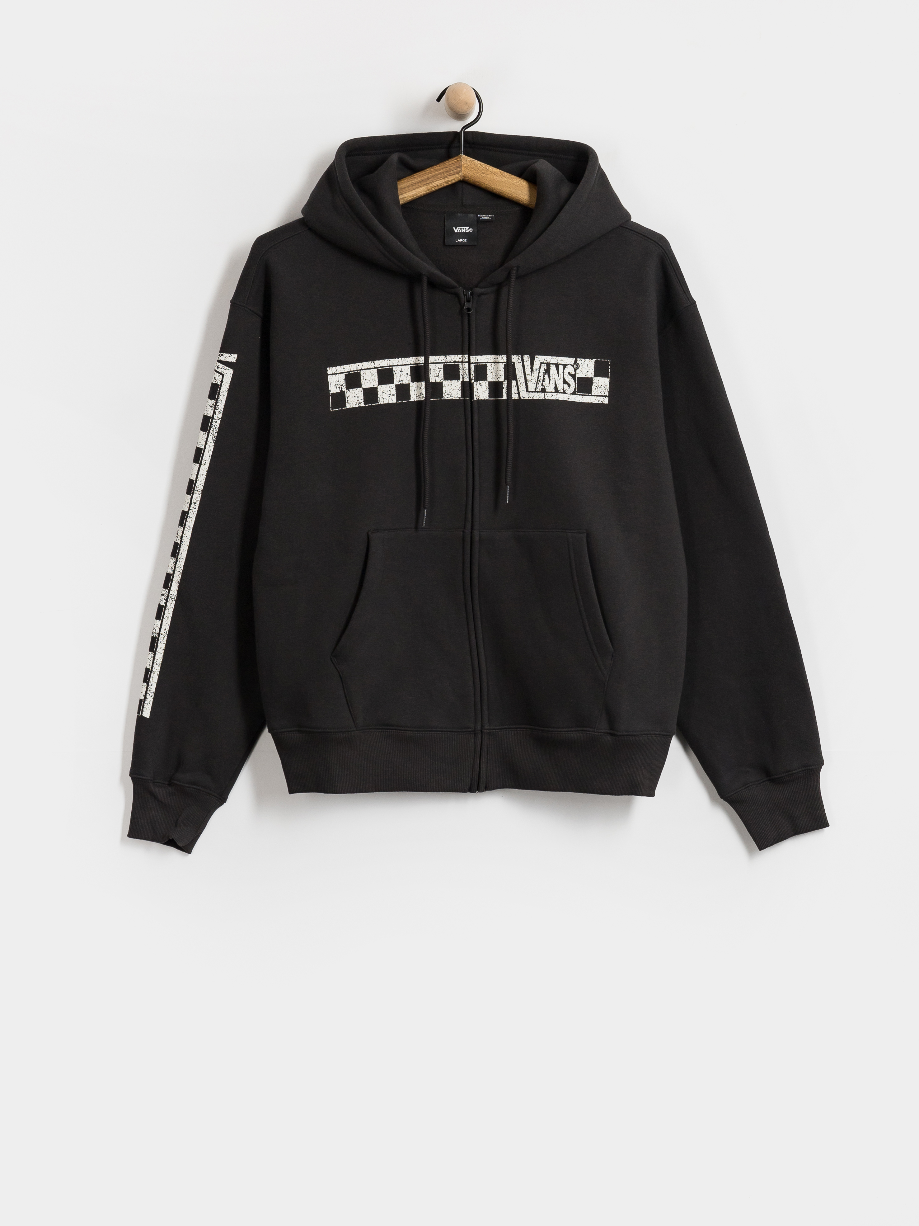 Mikina s kapucí Vans Racing ZHD (black)