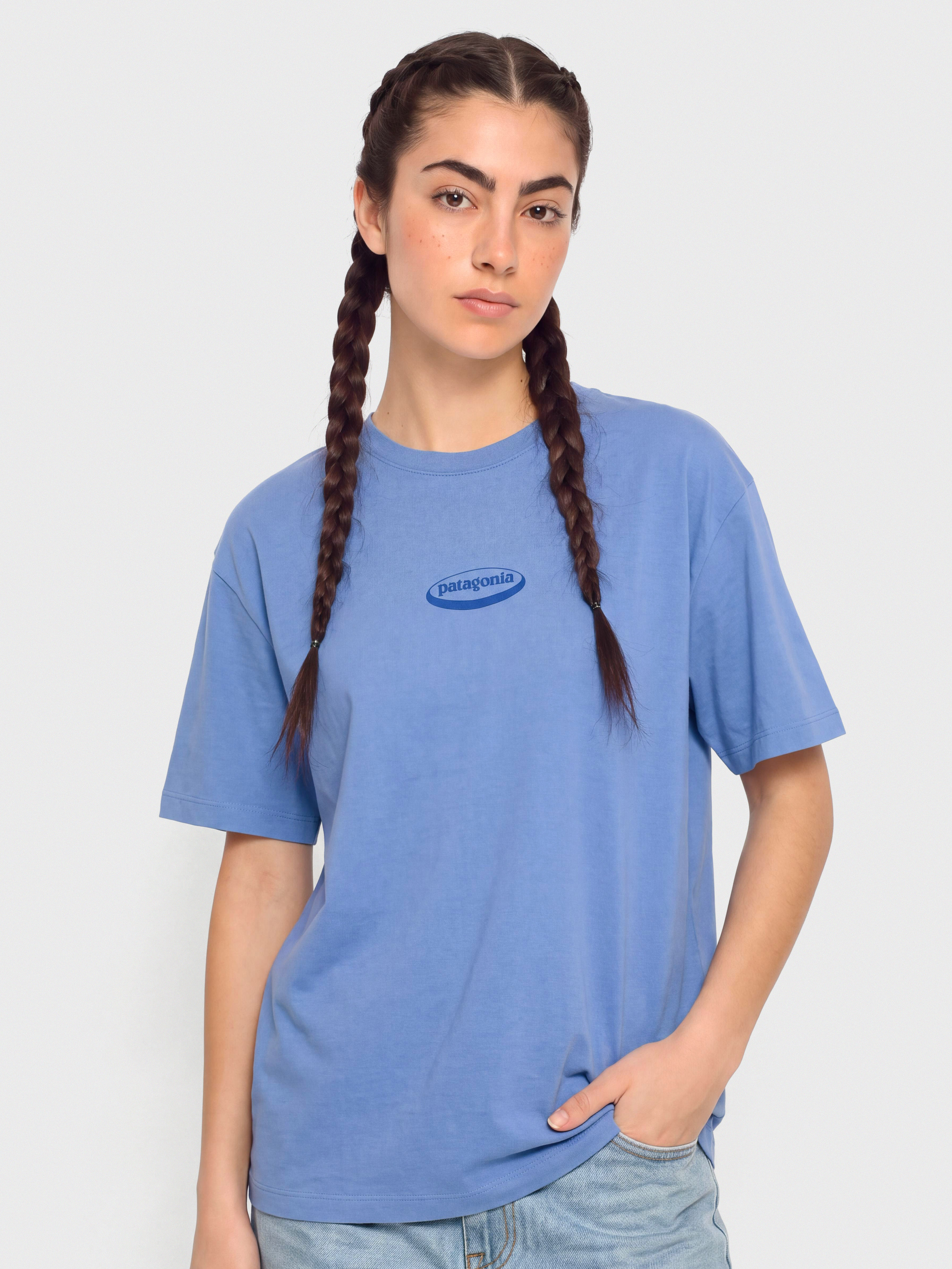 Triu010dko Patagonia 95 Oval Logo Oversized Wmn (diver blue)