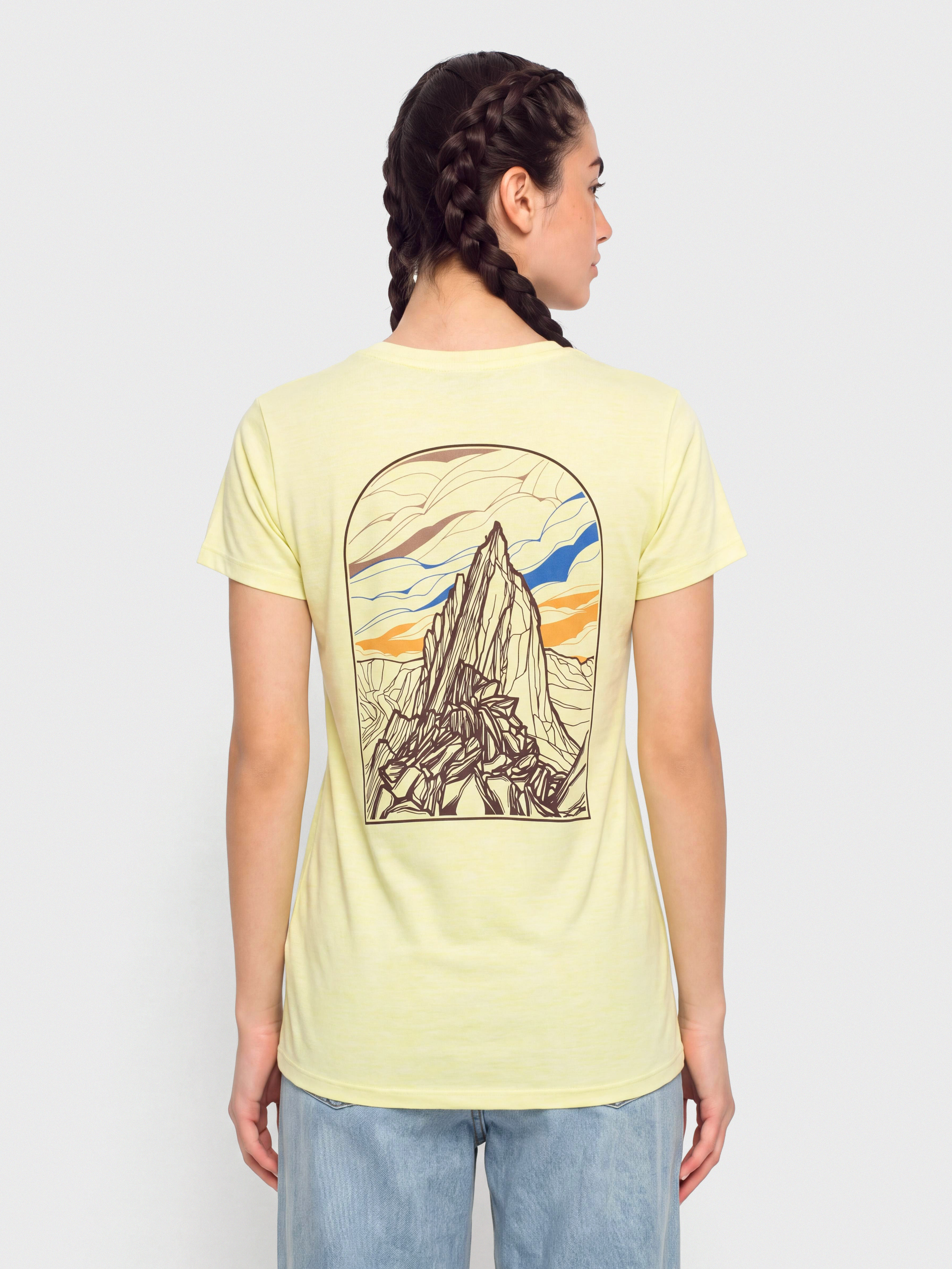 Tričko Patagonia Cap Cool Daily Cloud Crag Wmn (vellum green)
