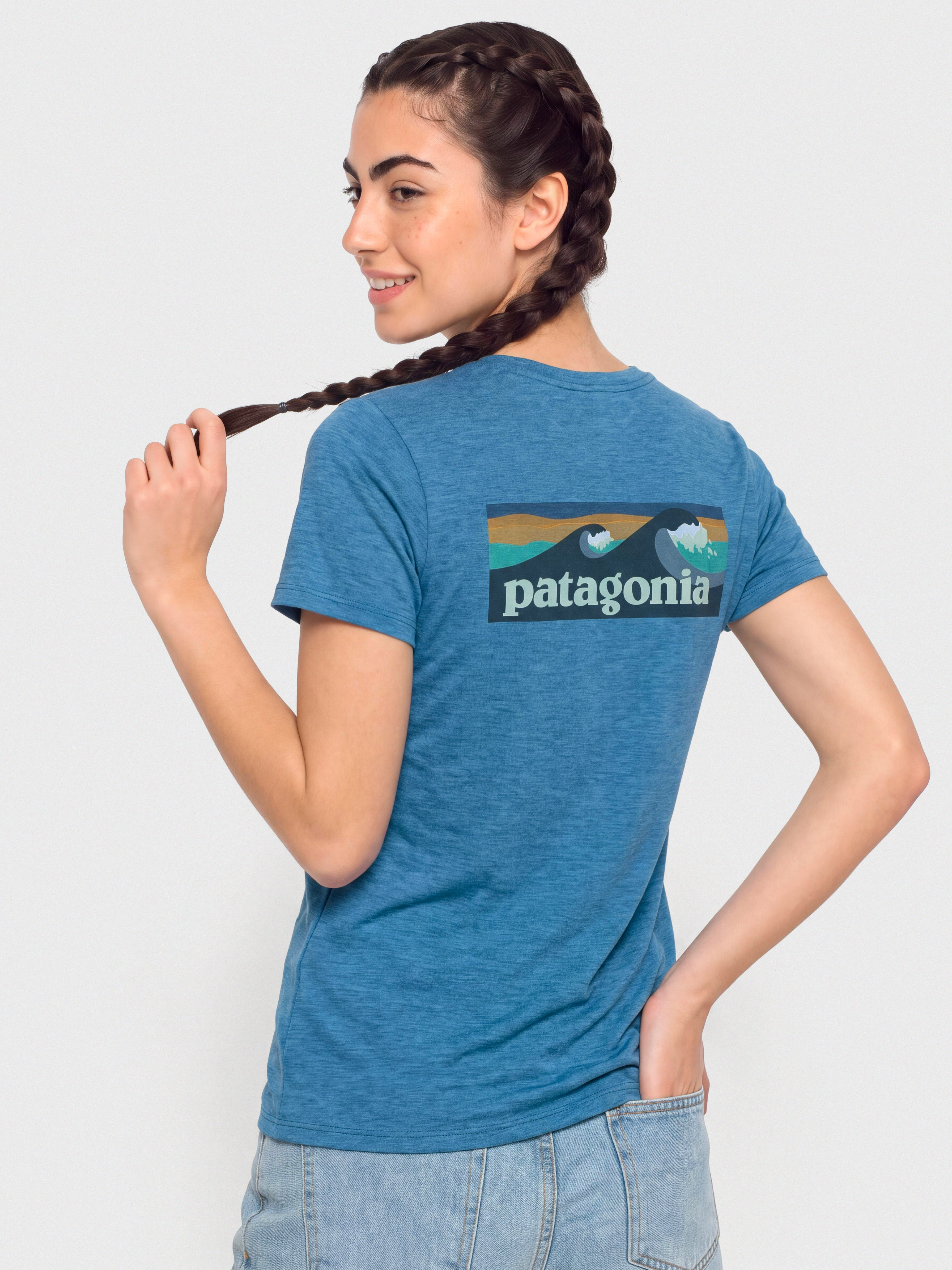 Tričko Patagonia Cap Cool Daily Boardshort Logo Wmn