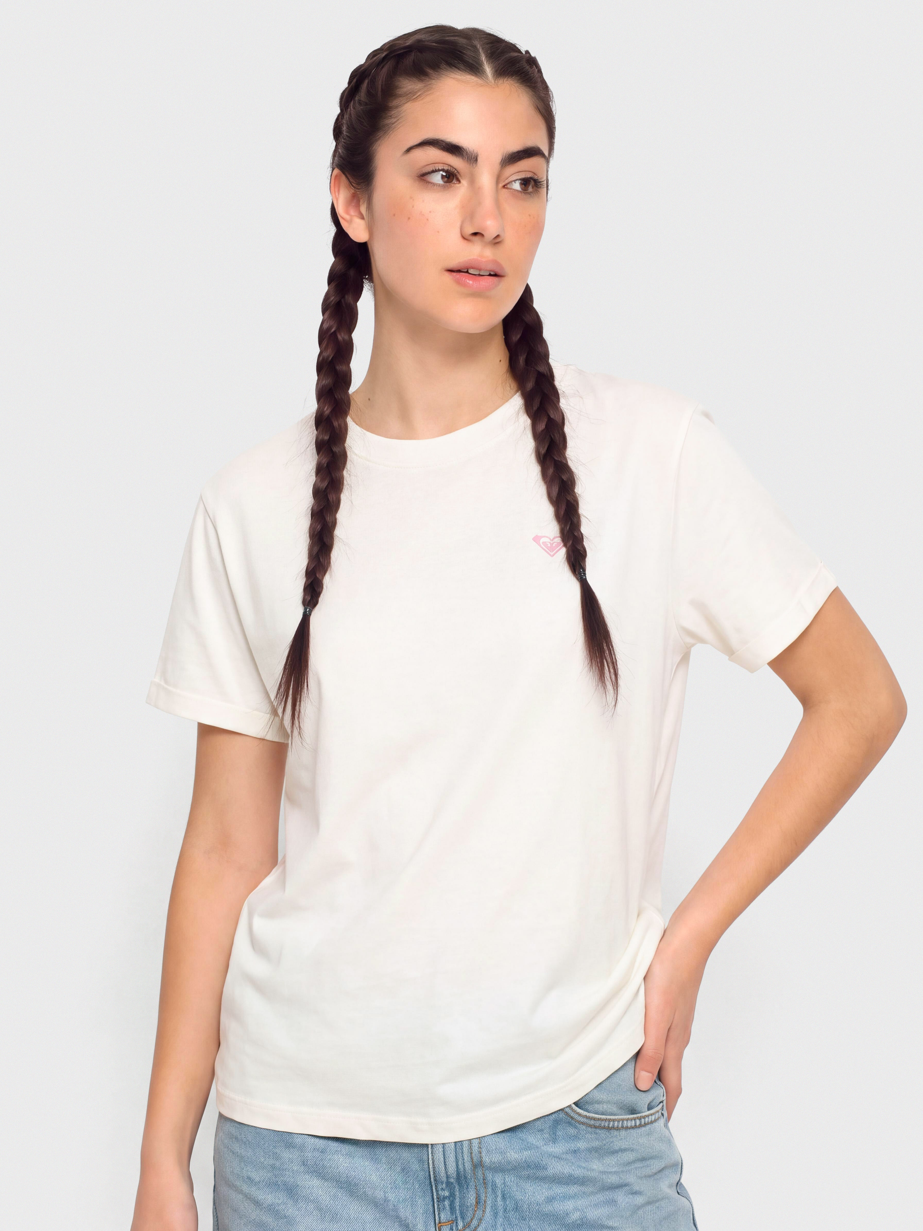 Tričko Roxy Oceanregular Poster Wmn (coconut milk)