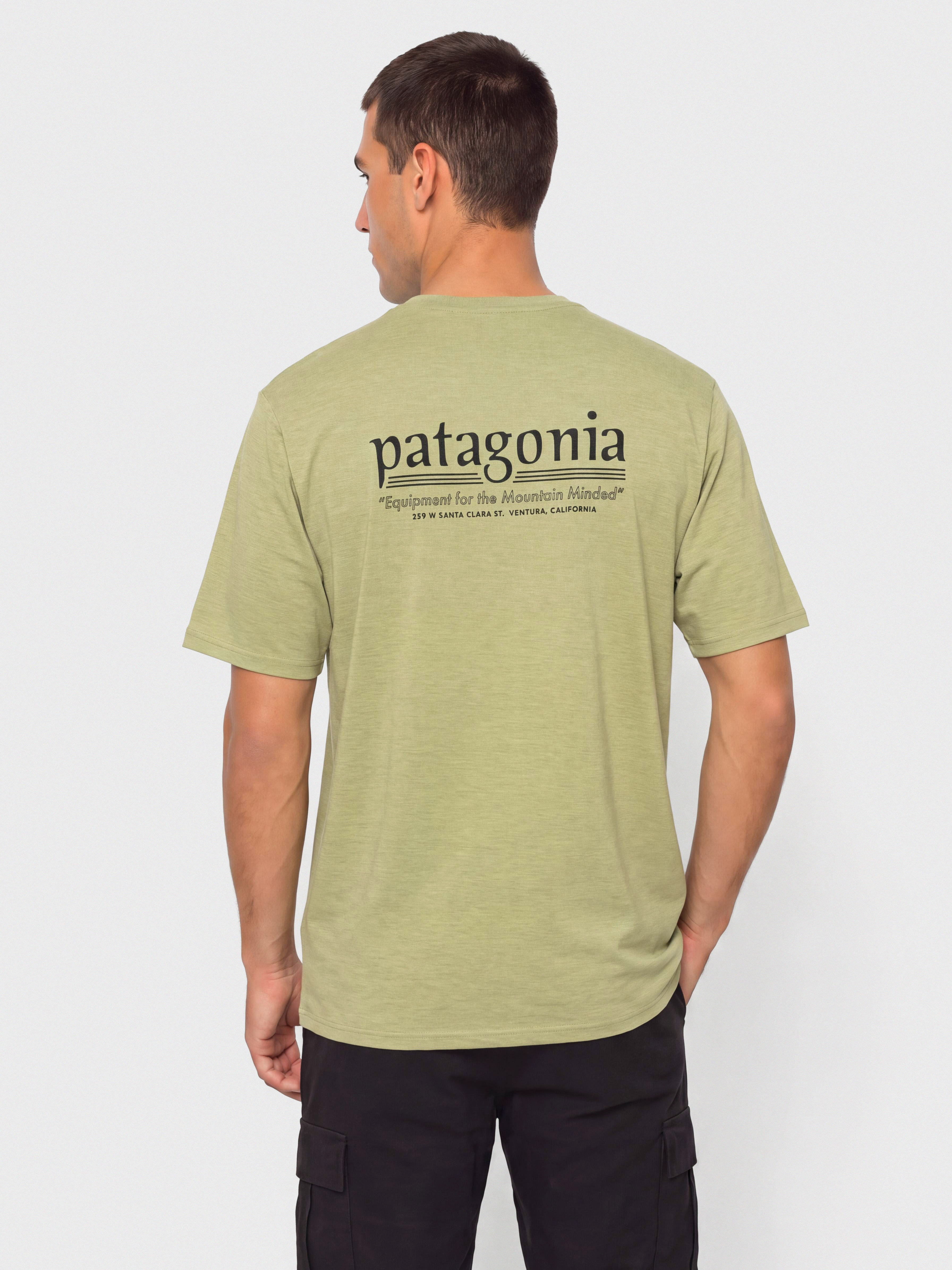 Tričko Patagonia Cap Cool Daily Hut Tripper (gumtree green light gumtree green x dye)