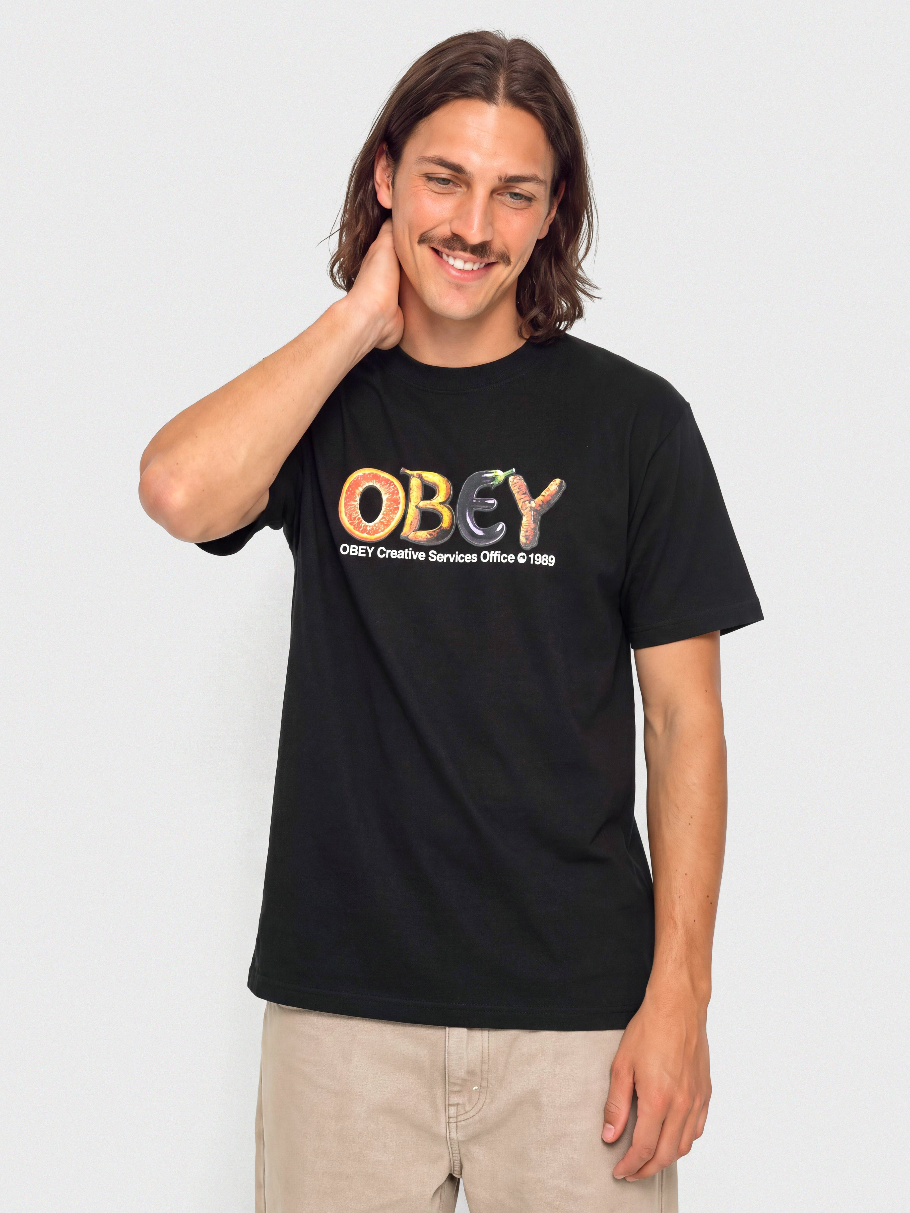 Tričko OBEY Creative Services Office (black)