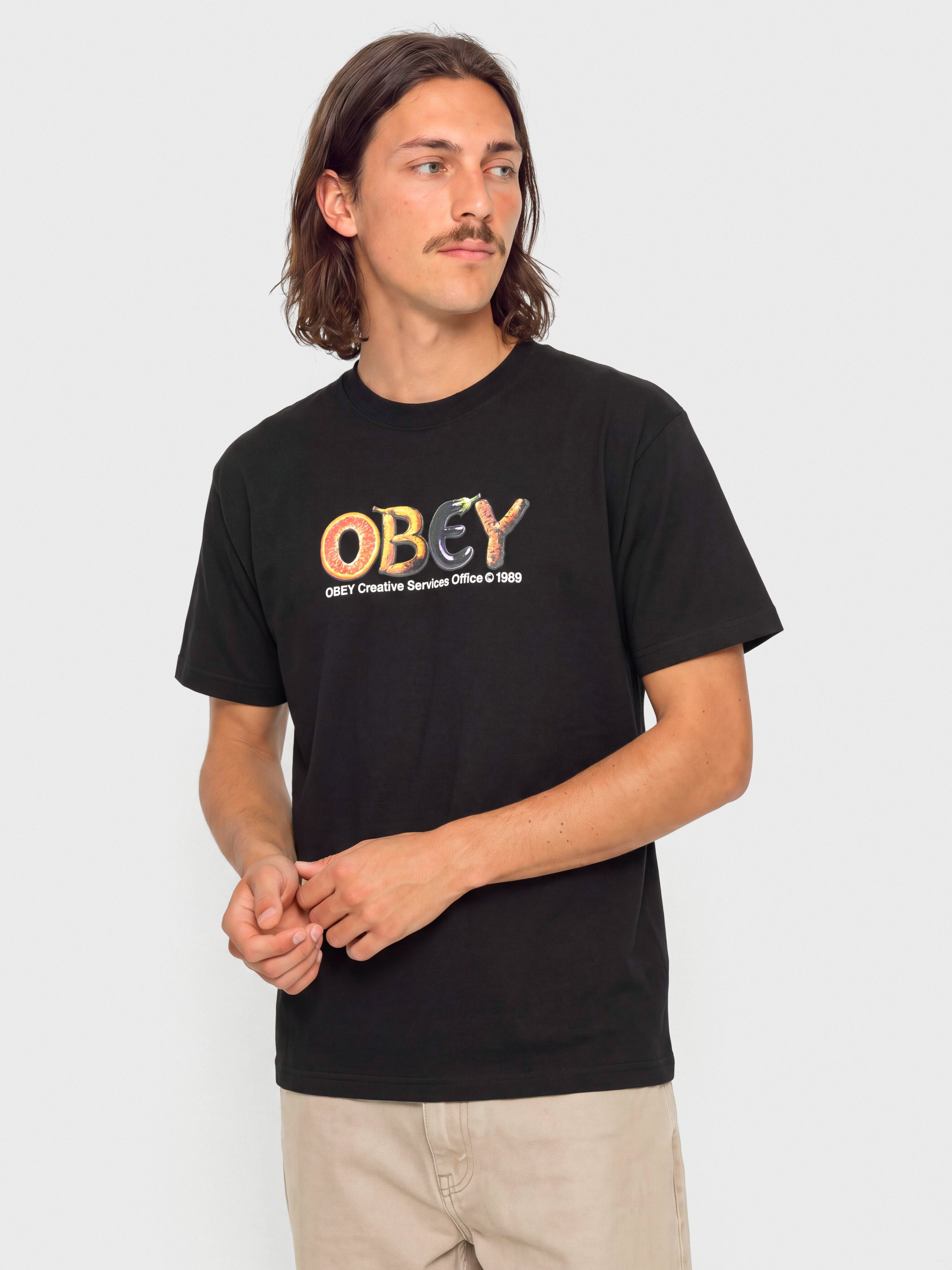Tričko OBEY Creative Services Office (black)