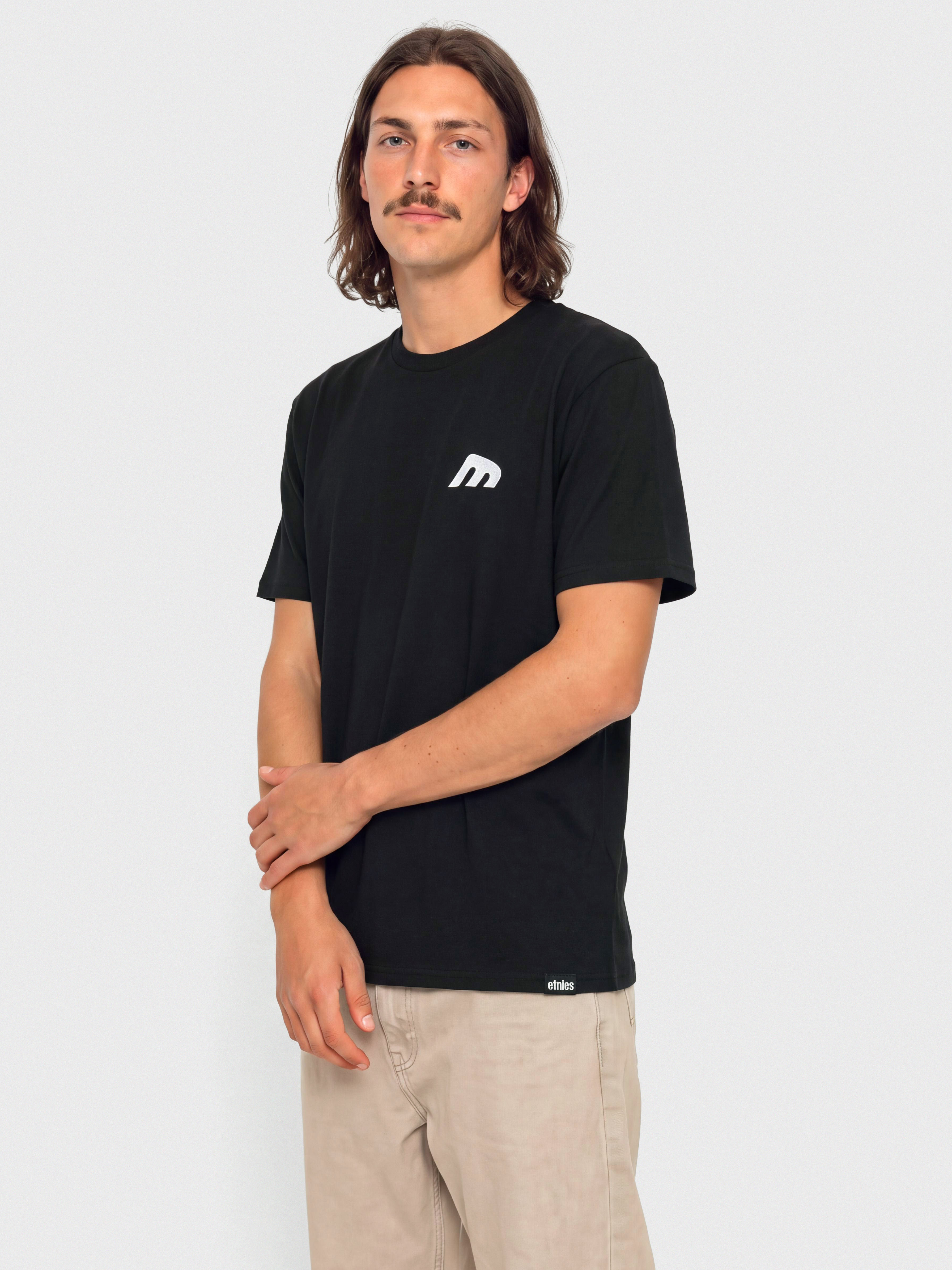 Tričko Etnies Team Embroidery (black/white)