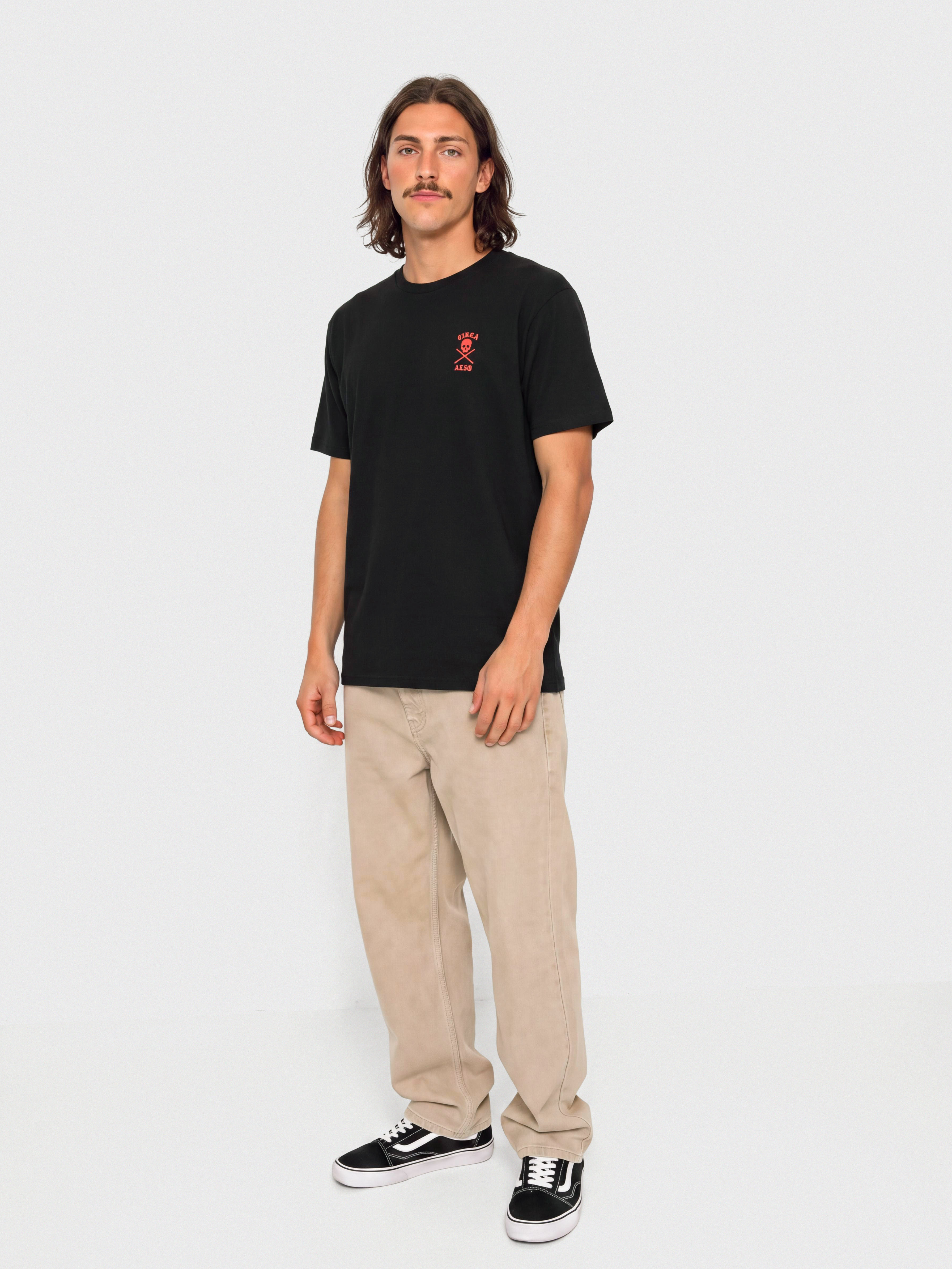 Tričko Circa Al 50 Skull (black/red)