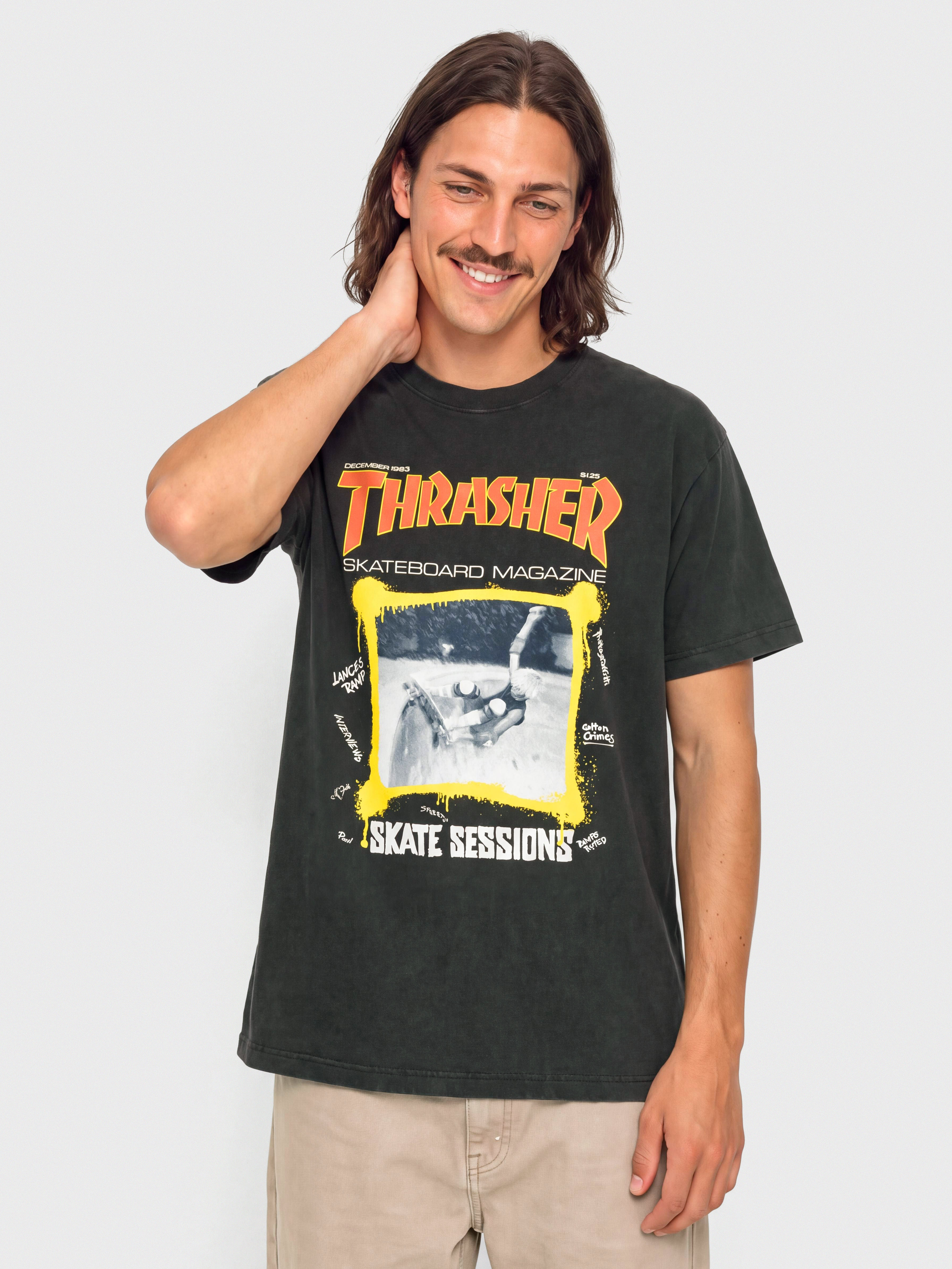 Tričko Thrasher December 1983 (vintage black)
