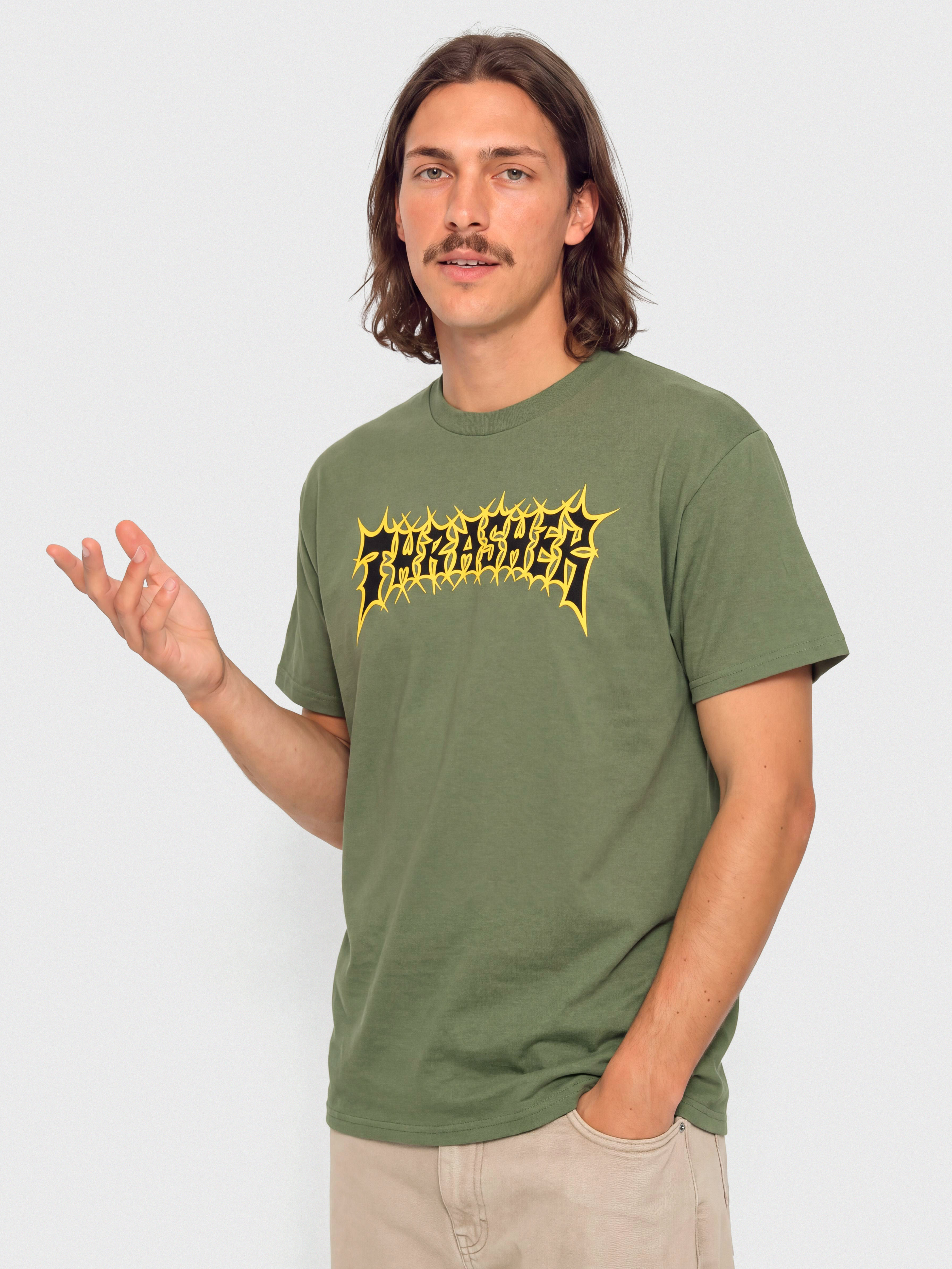 Tričko Thrasher Spikey (military green)