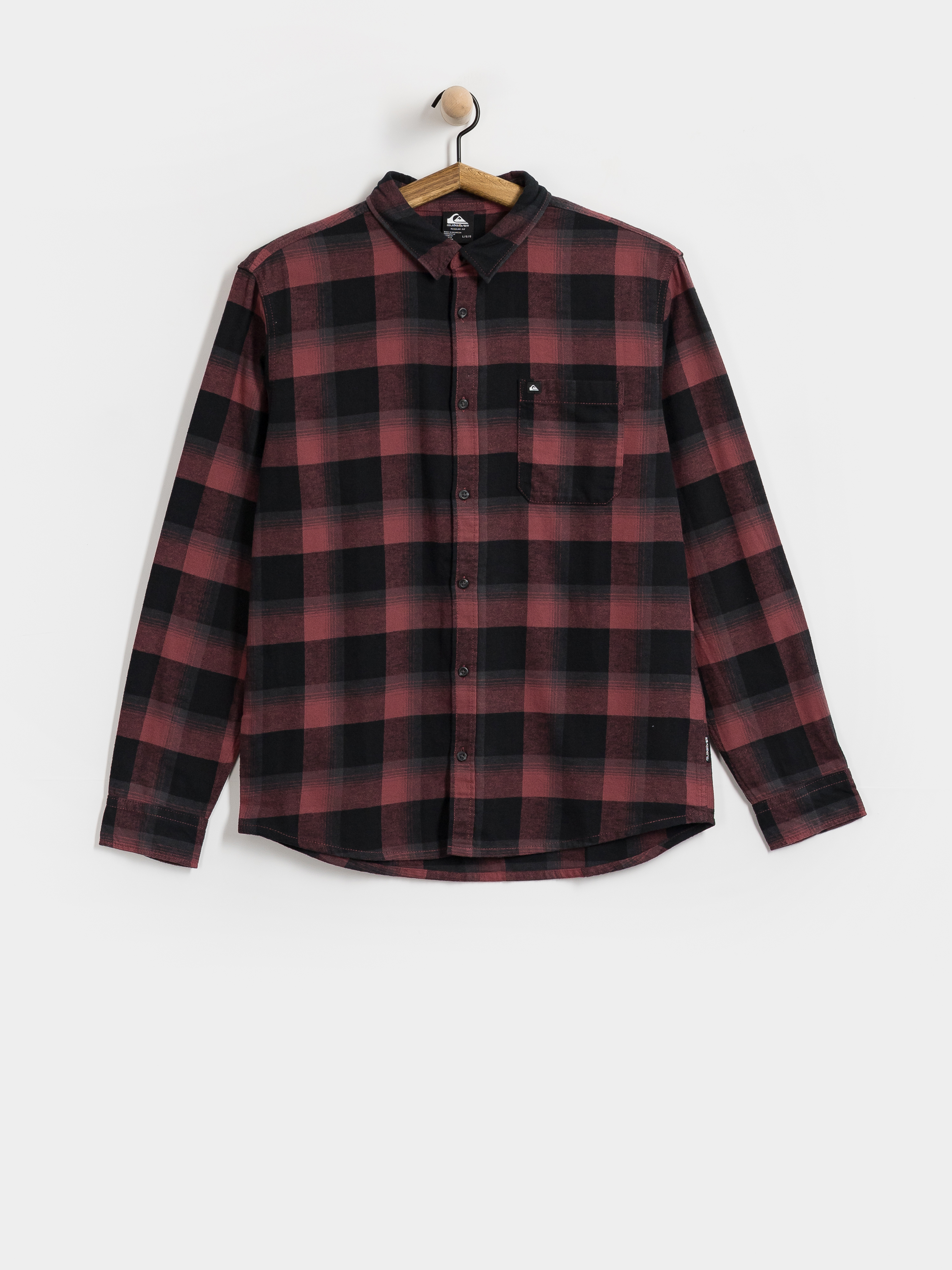 Kou0161ile Quiksilver Motherfly Plaid (oxblood red motherfly)