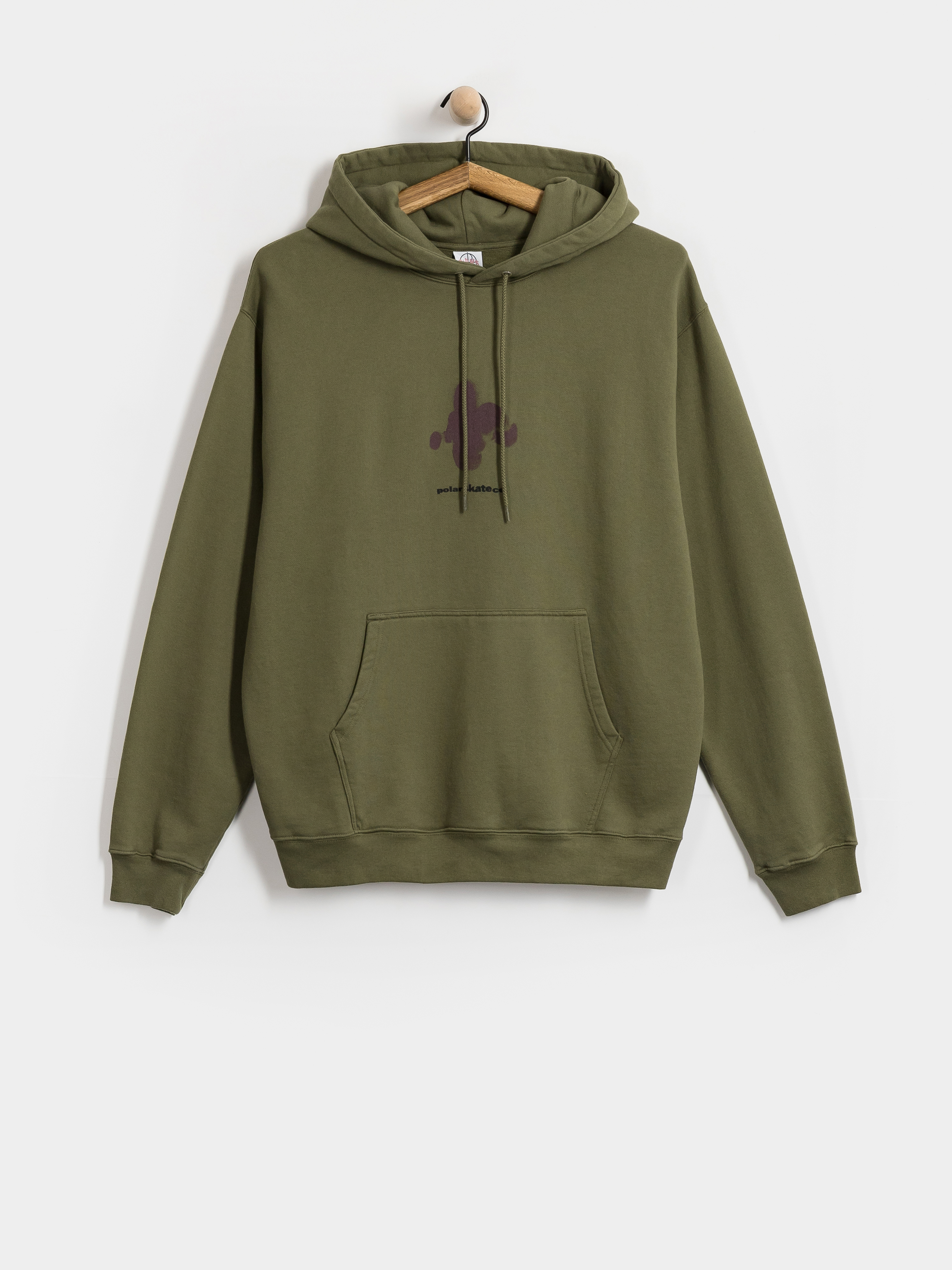 Mikina s kapucí Polar Skate Fighting Myself HD (army green)