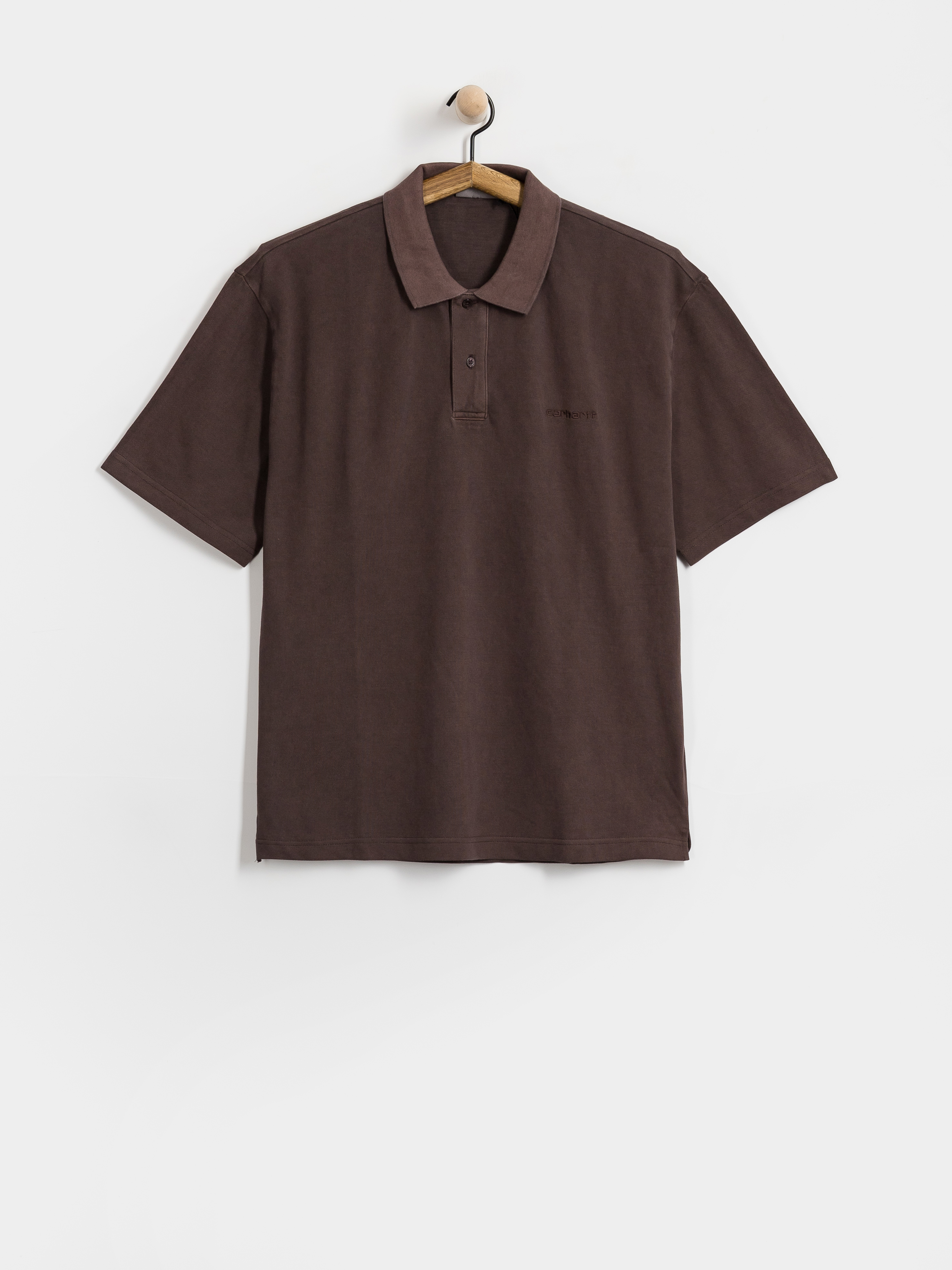 Tričko Carhartt WIP Wayne Polo (palisander/garment dyed)