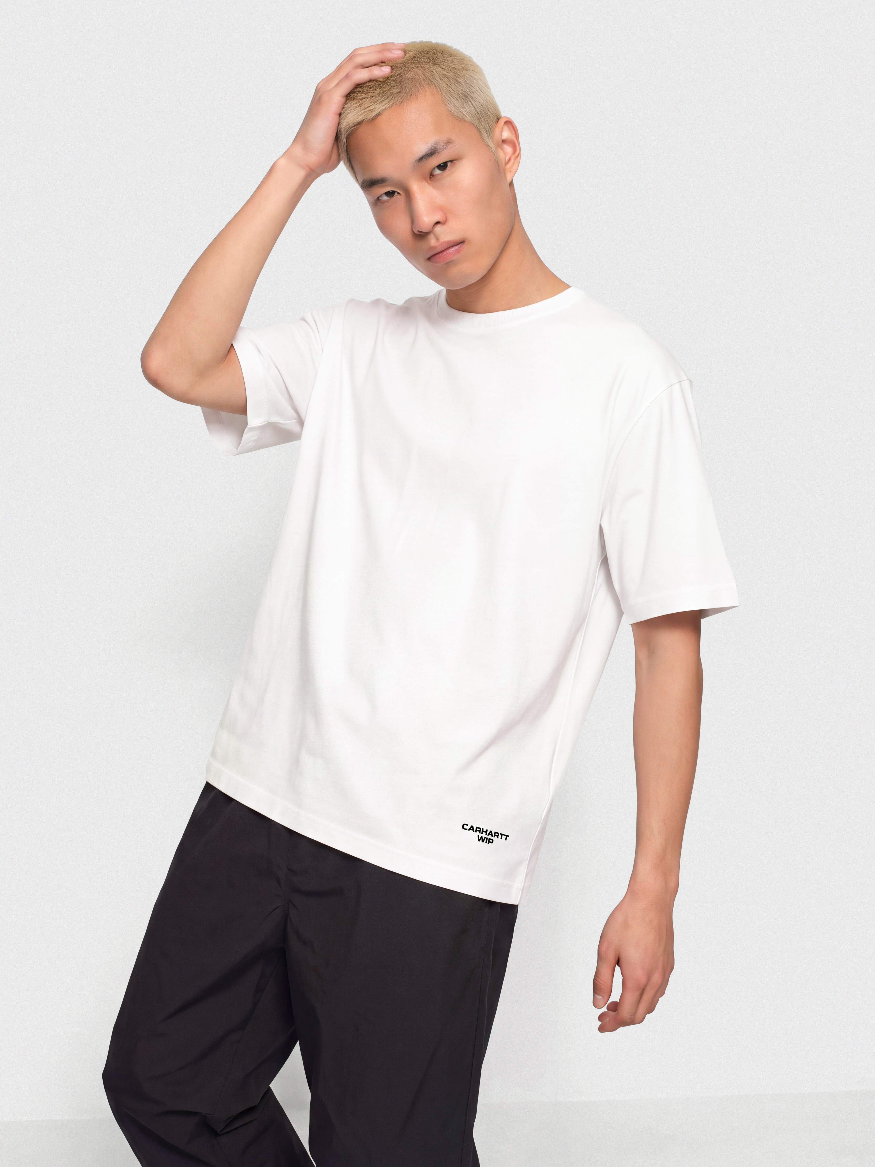 Tričko Carhartt WIP Chapter Script (white/black)