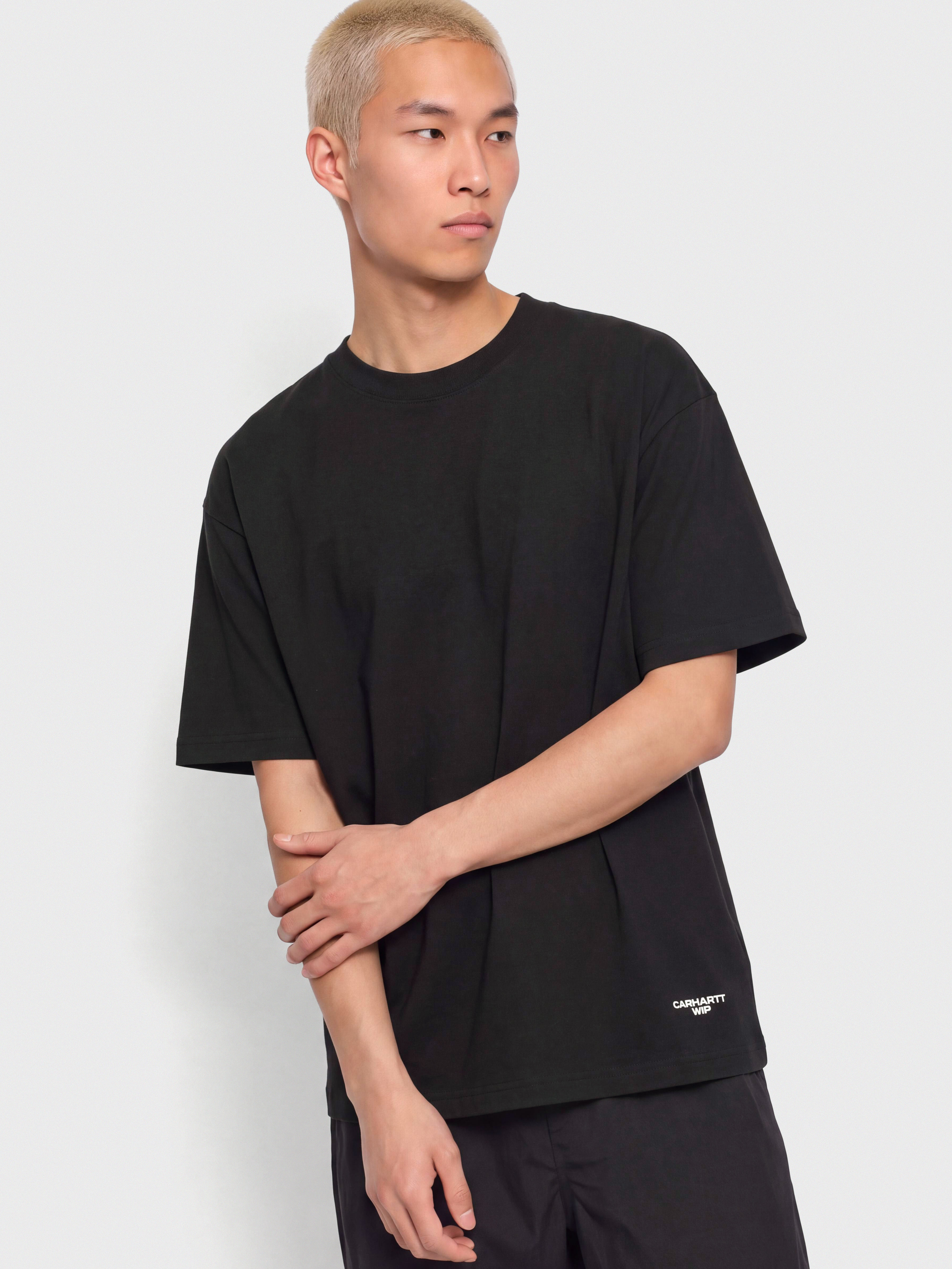Tričko Carhartt WIP Chapter Script (black/white)