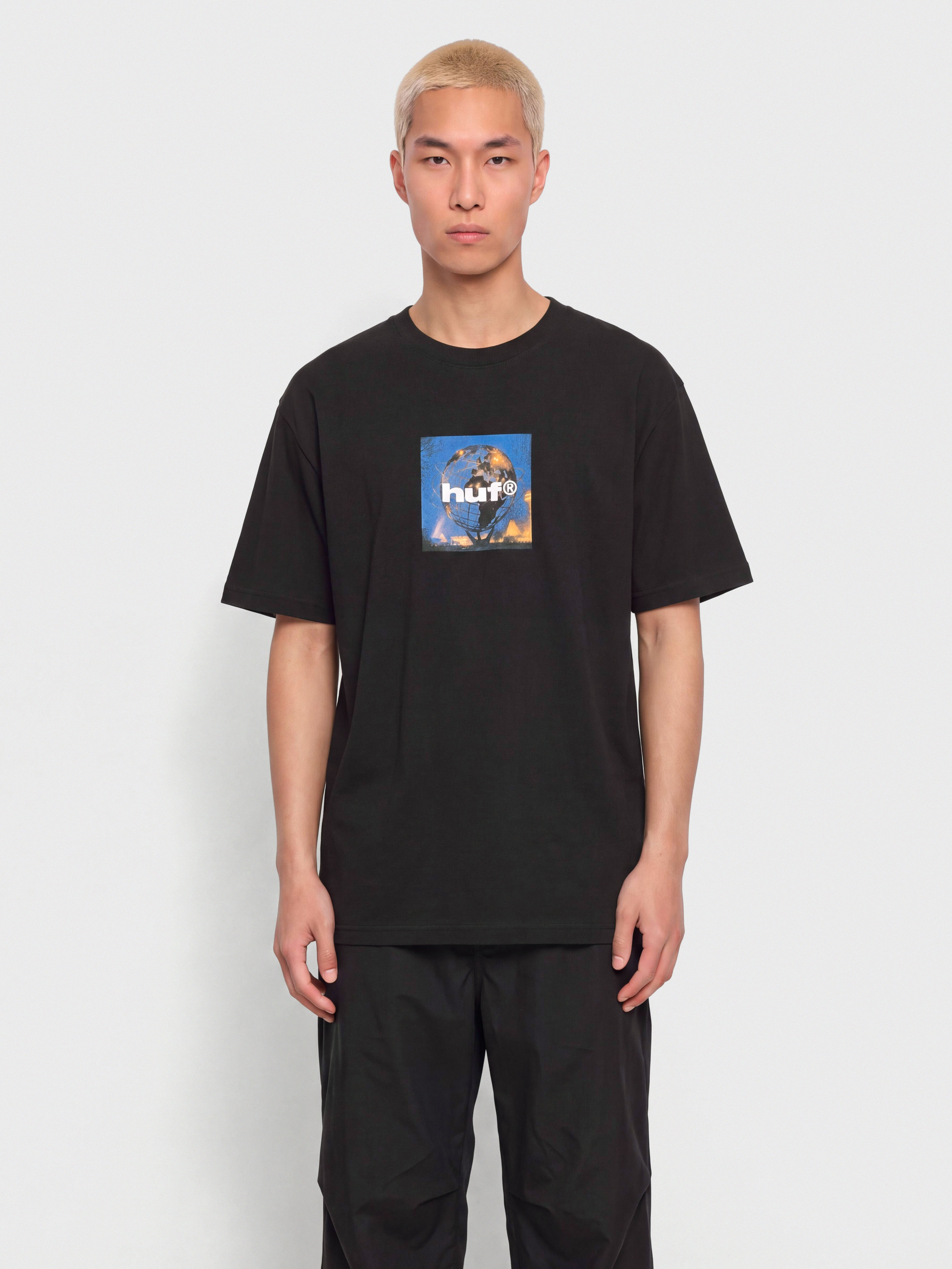 Tričko HUF Unisphere (black)