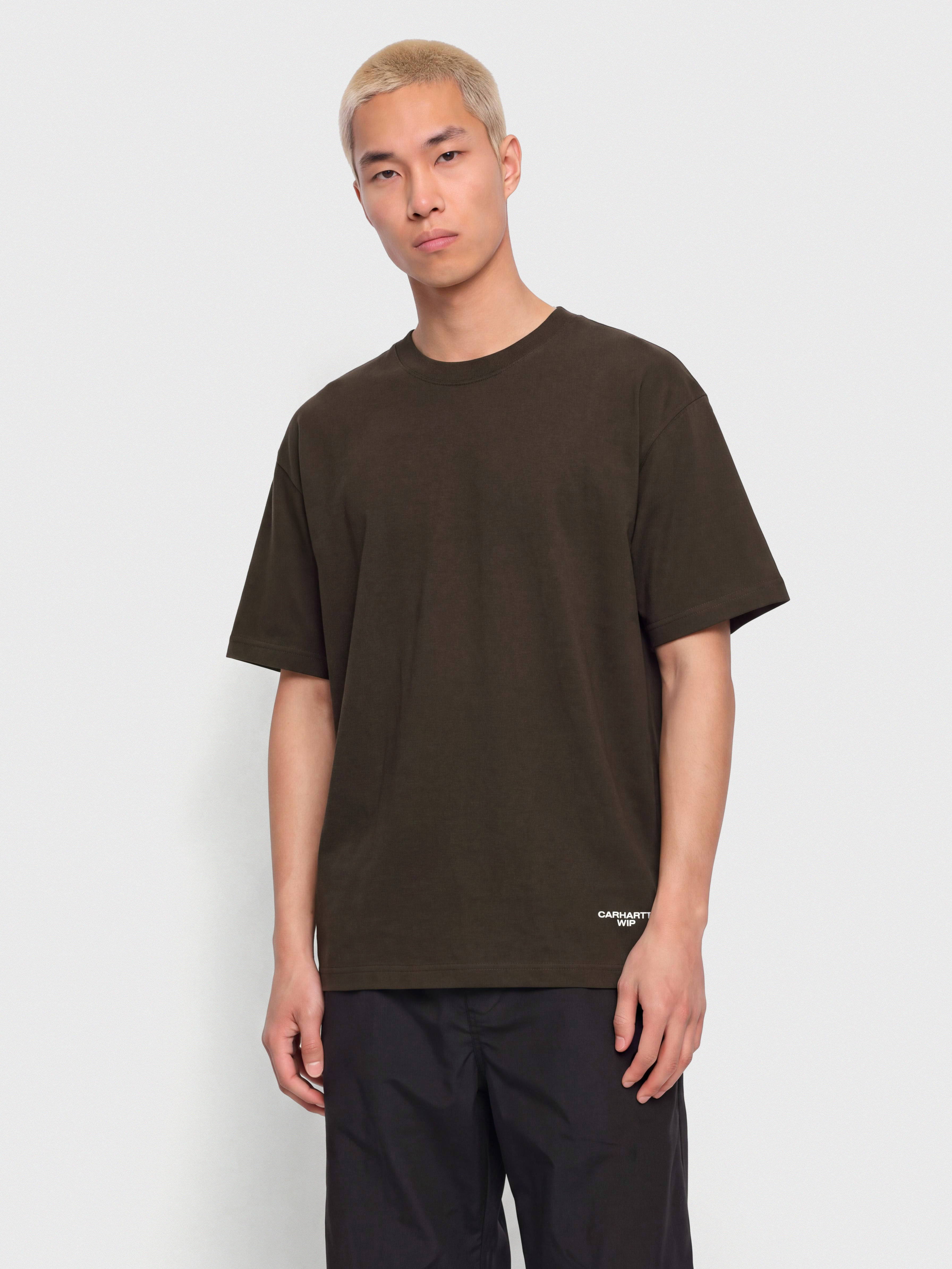 Tričko Carhartt WIP Chapter Script (tobacco/white)
