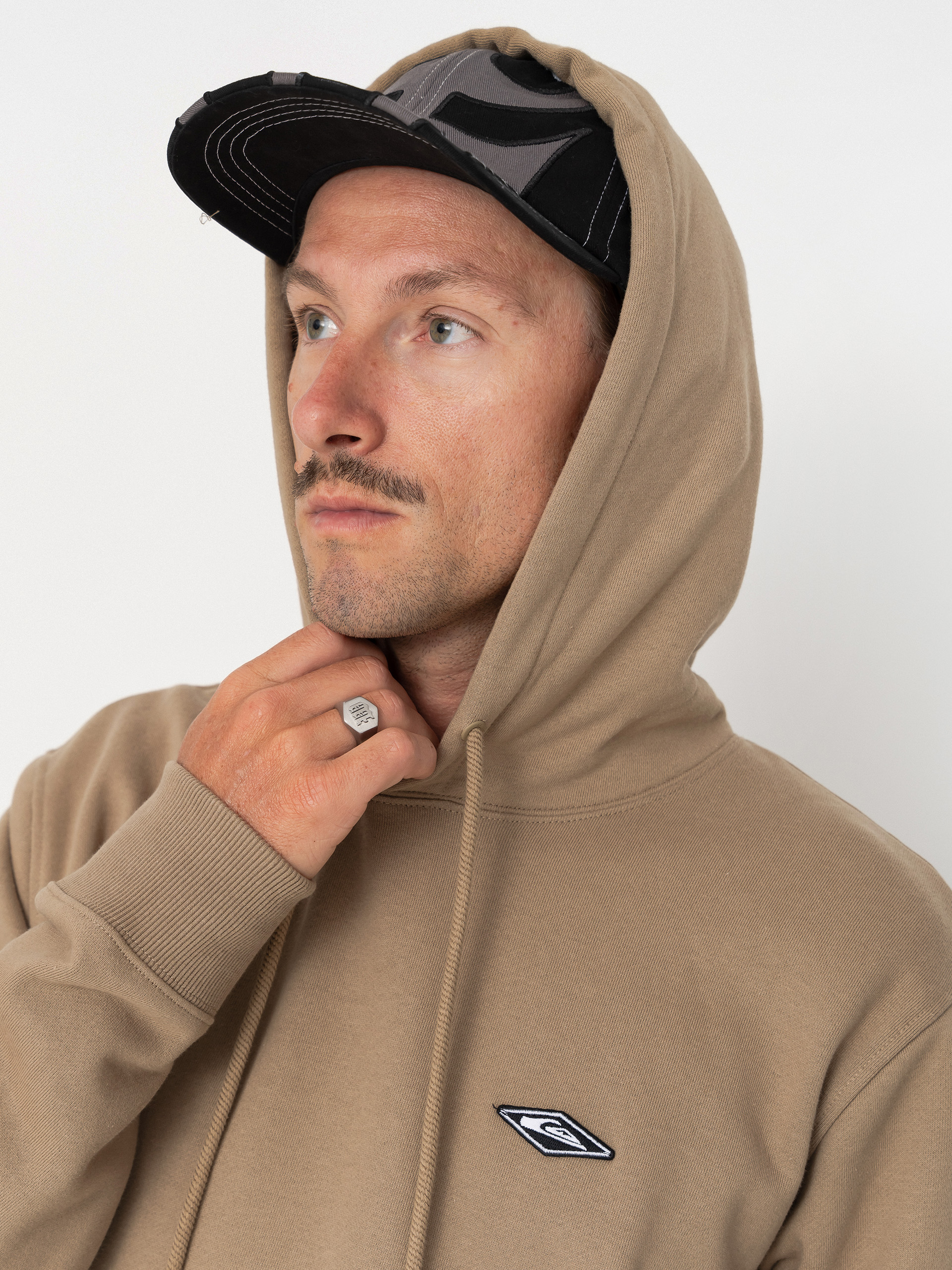 Mikina s kapucí Quiksilver Diamond HD (elmwood)