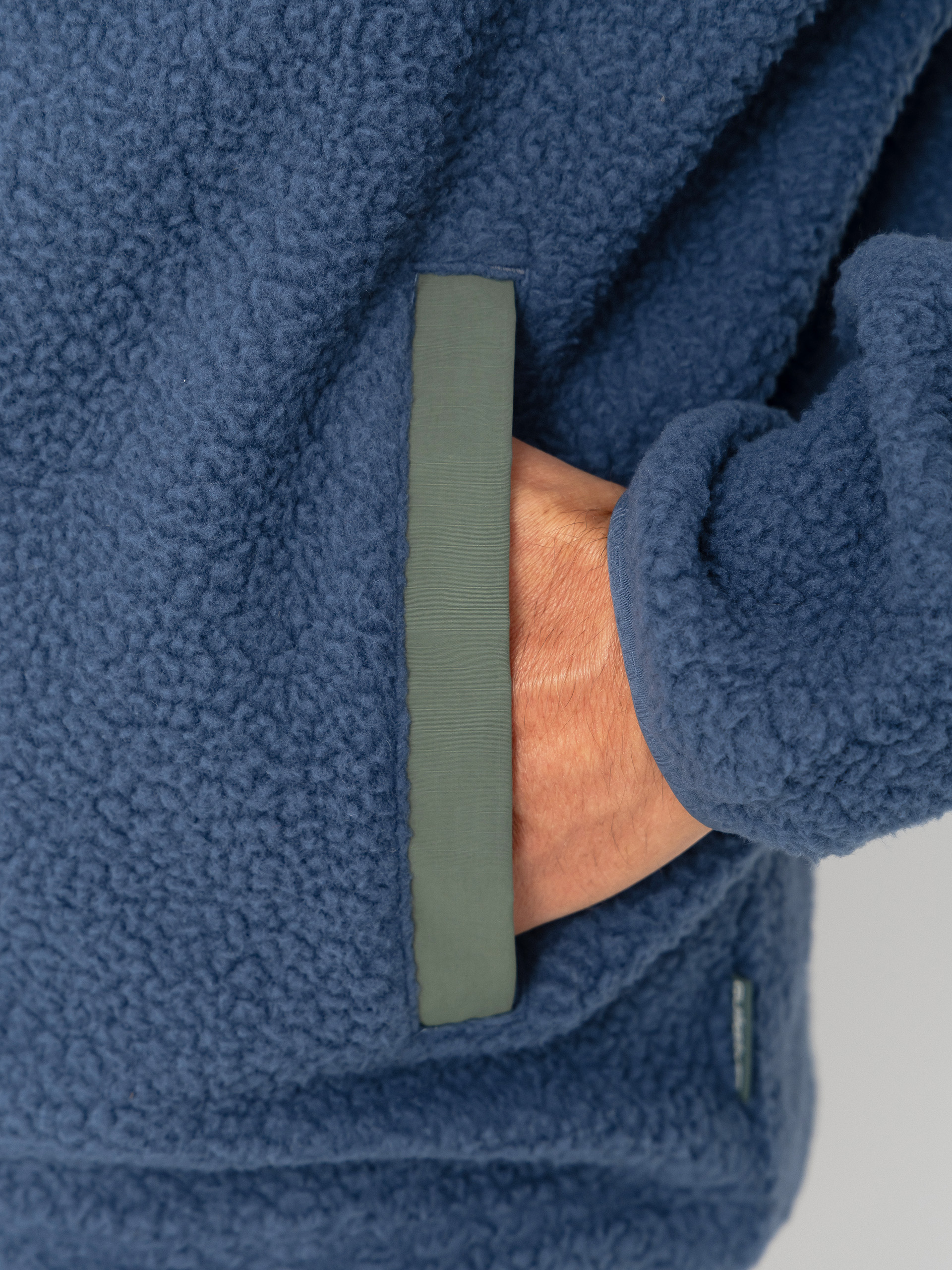 Pánský Fleecová mikina Quiksilver Clean Coast Fz (dark denim)
