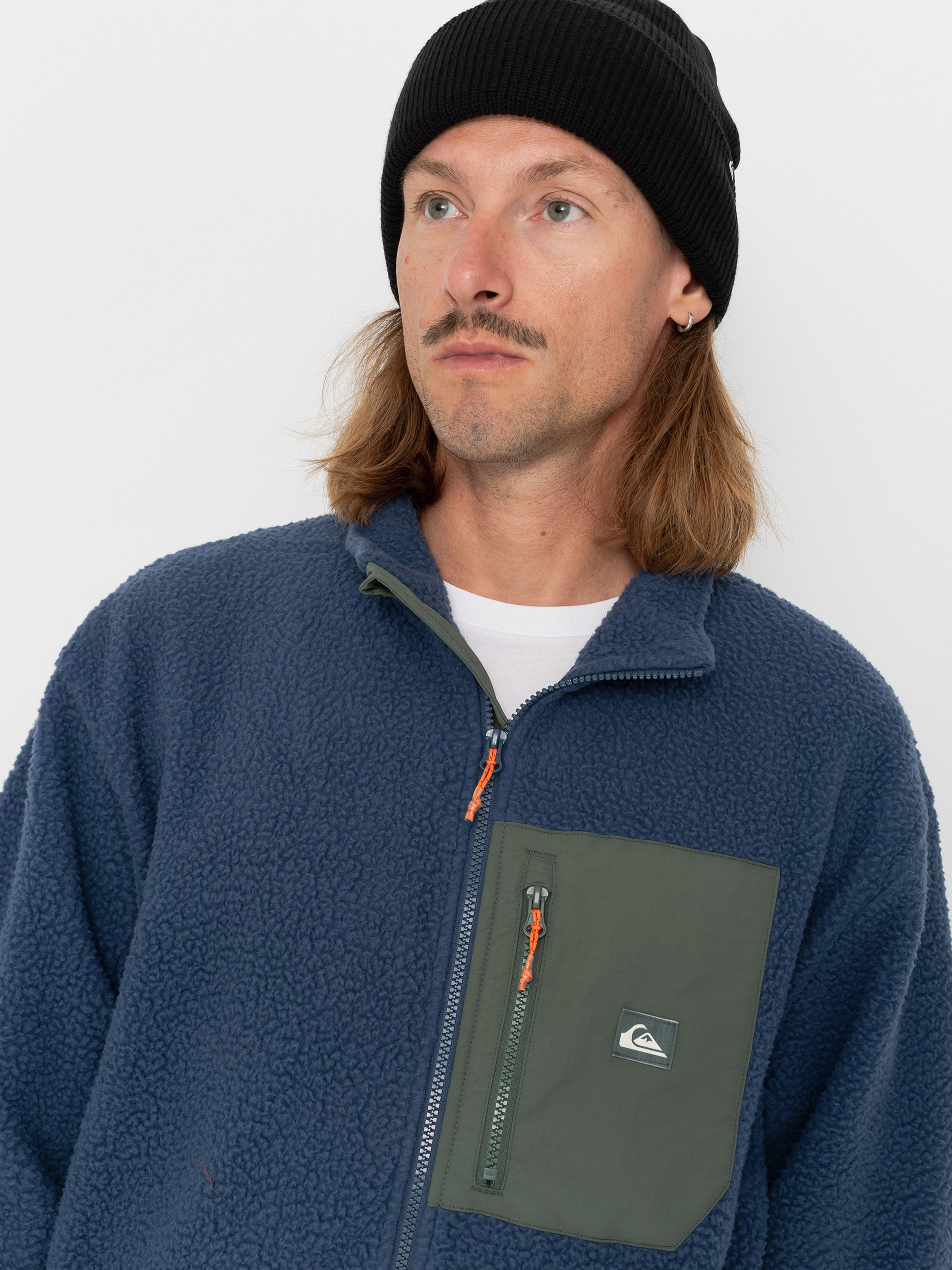 Pánský Fleecová mikina Quiksilver Clean Coast Fz (dark denim)