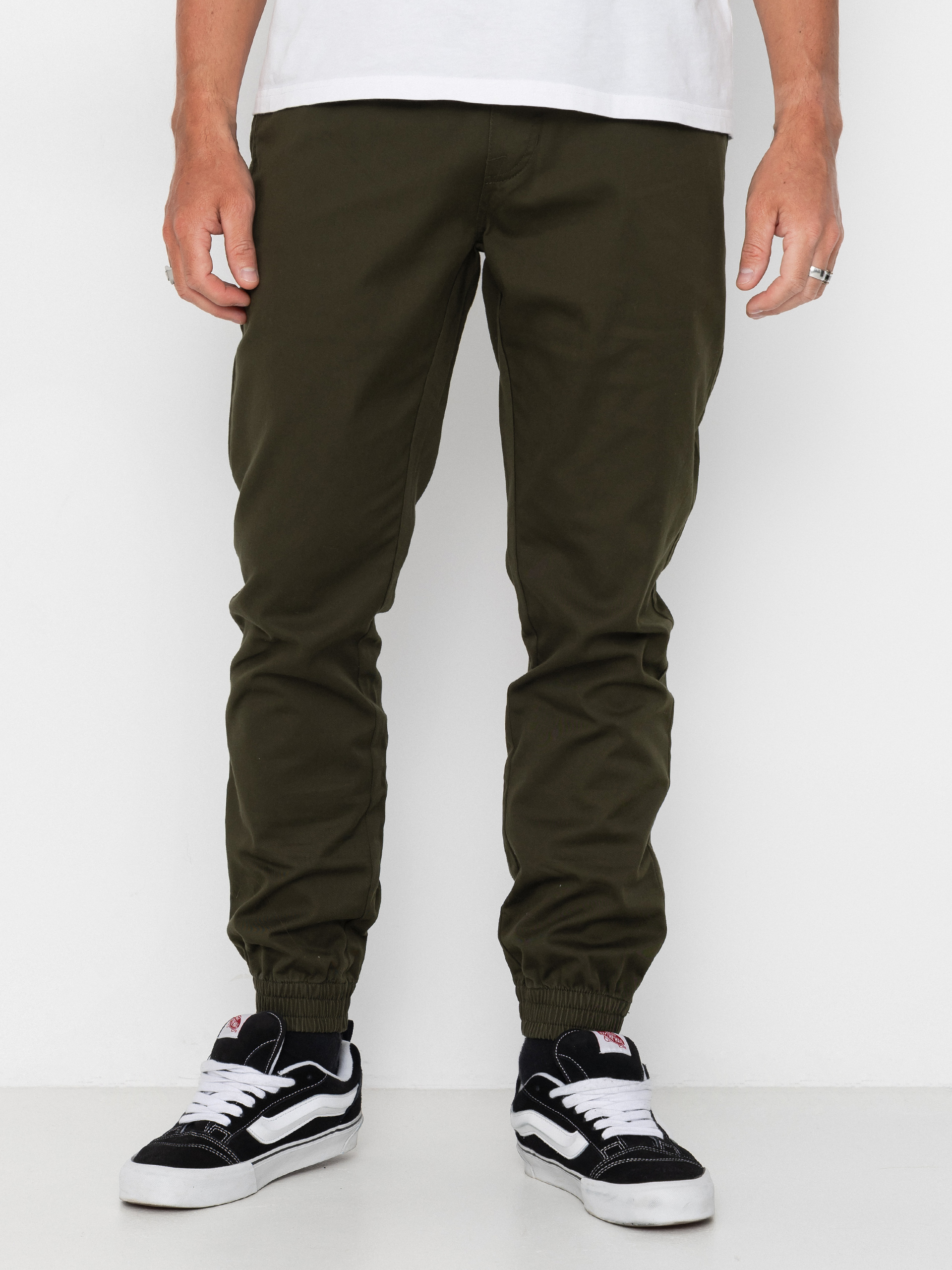 Kalhoty Volcom Frickin Slim Jogger (dark green)