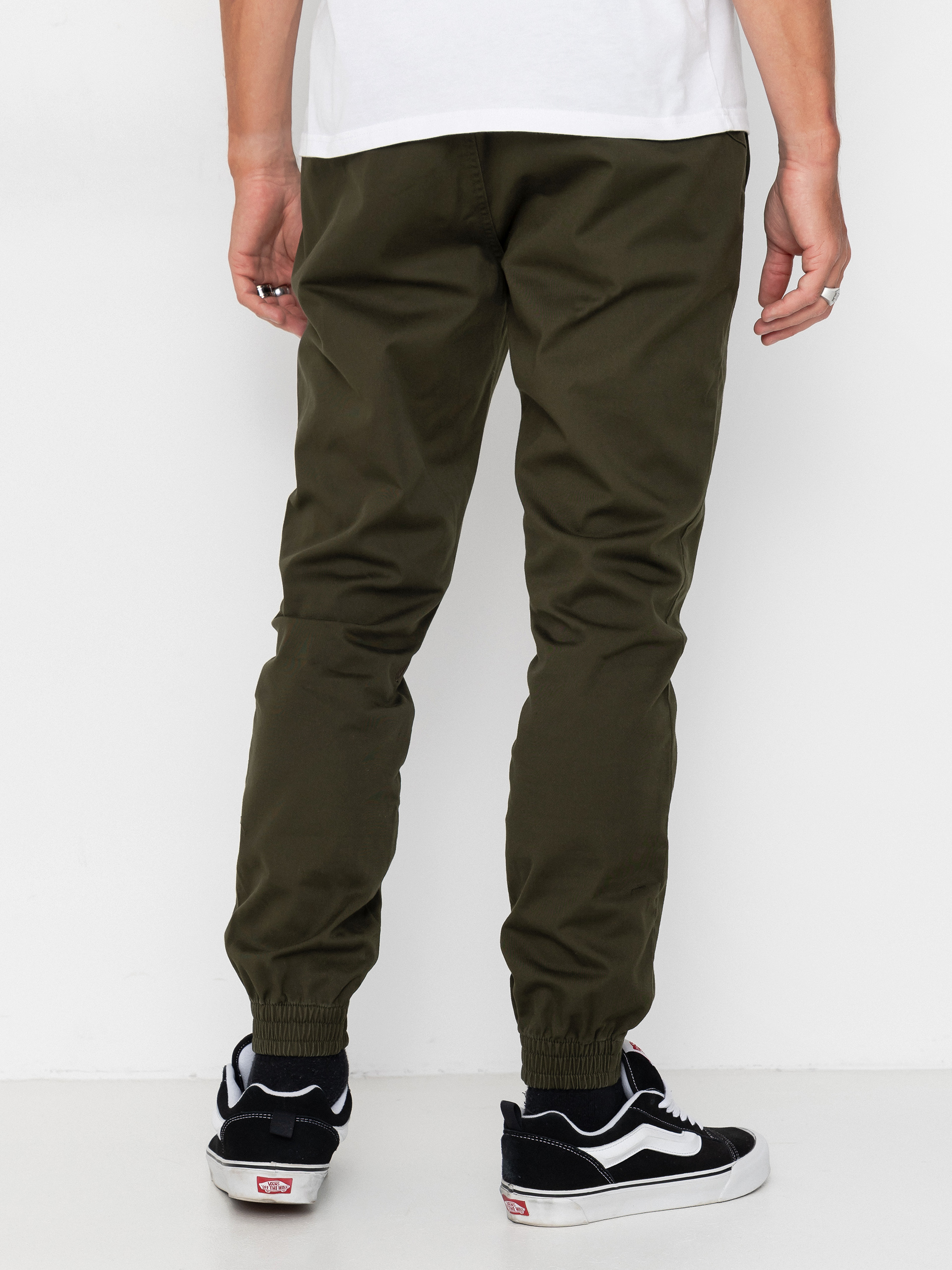 Kalhoty Volcom Frickin Slim Jogger (dark green)