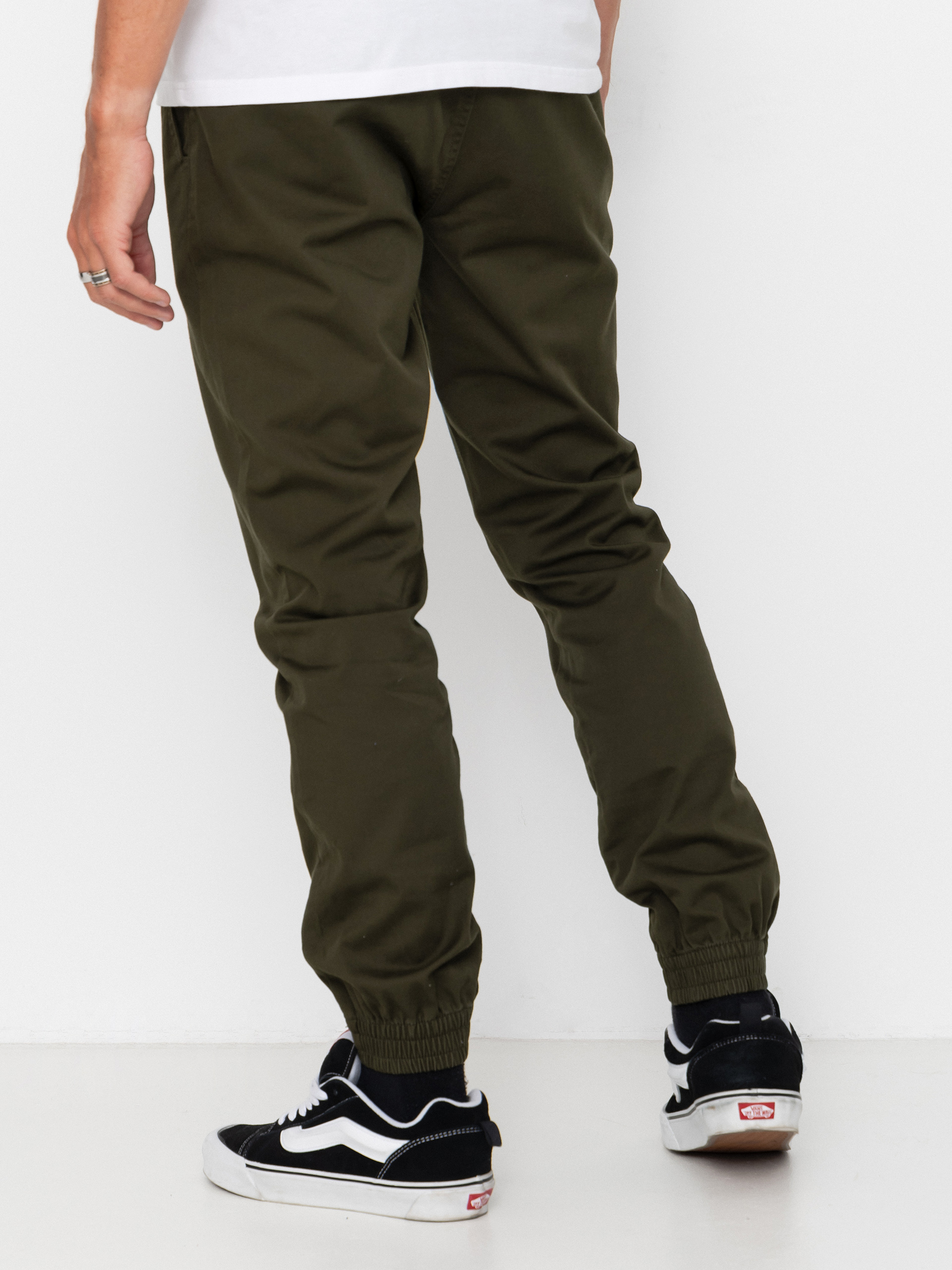Kalhoty Volcom Frickin Slim Jogger (dark green)