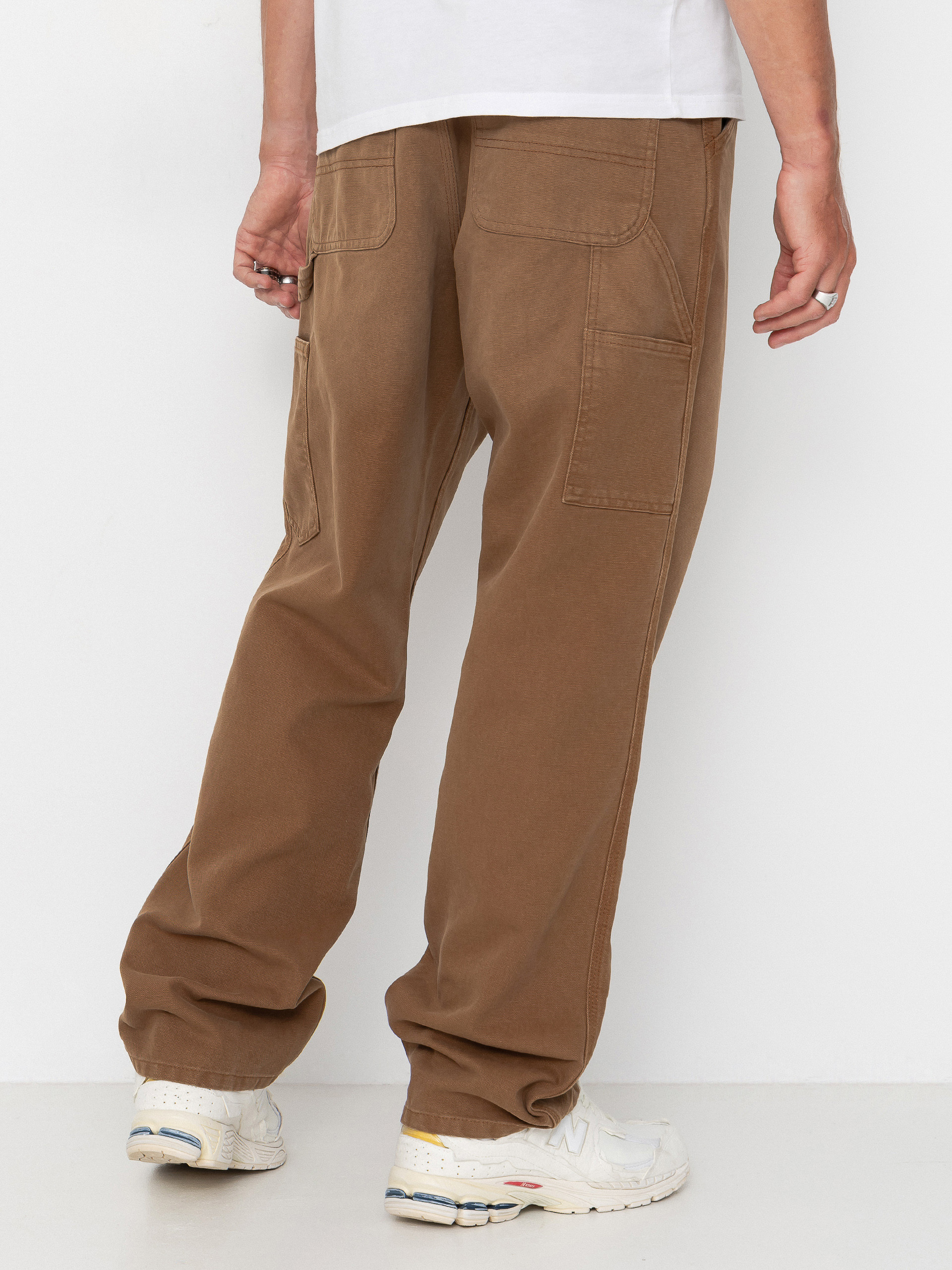 Kalhoty Carhartt WIP Single Knee (wip h brown/stone canvas)