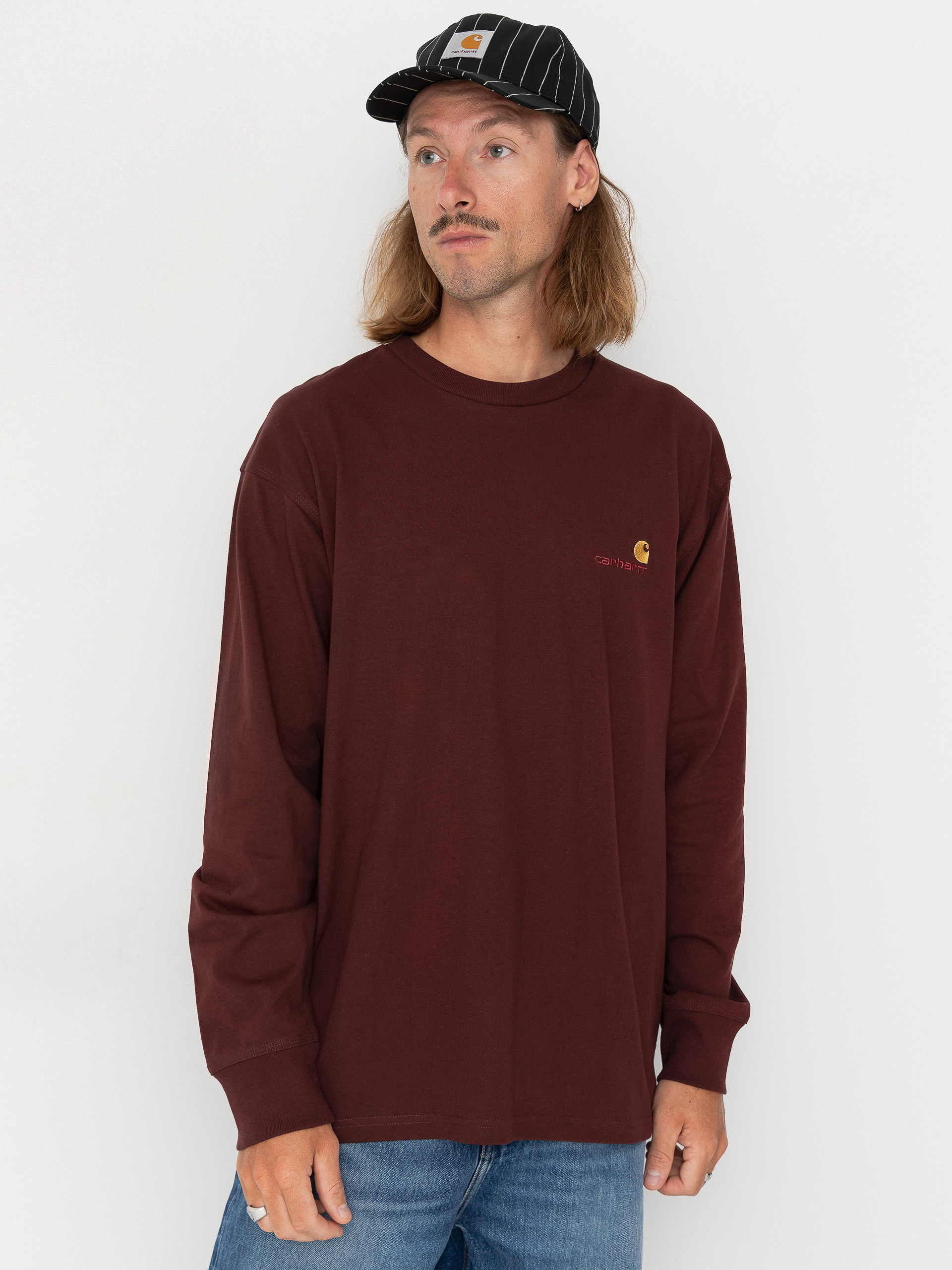 Triko Carhartt WIP American Script (amarone)