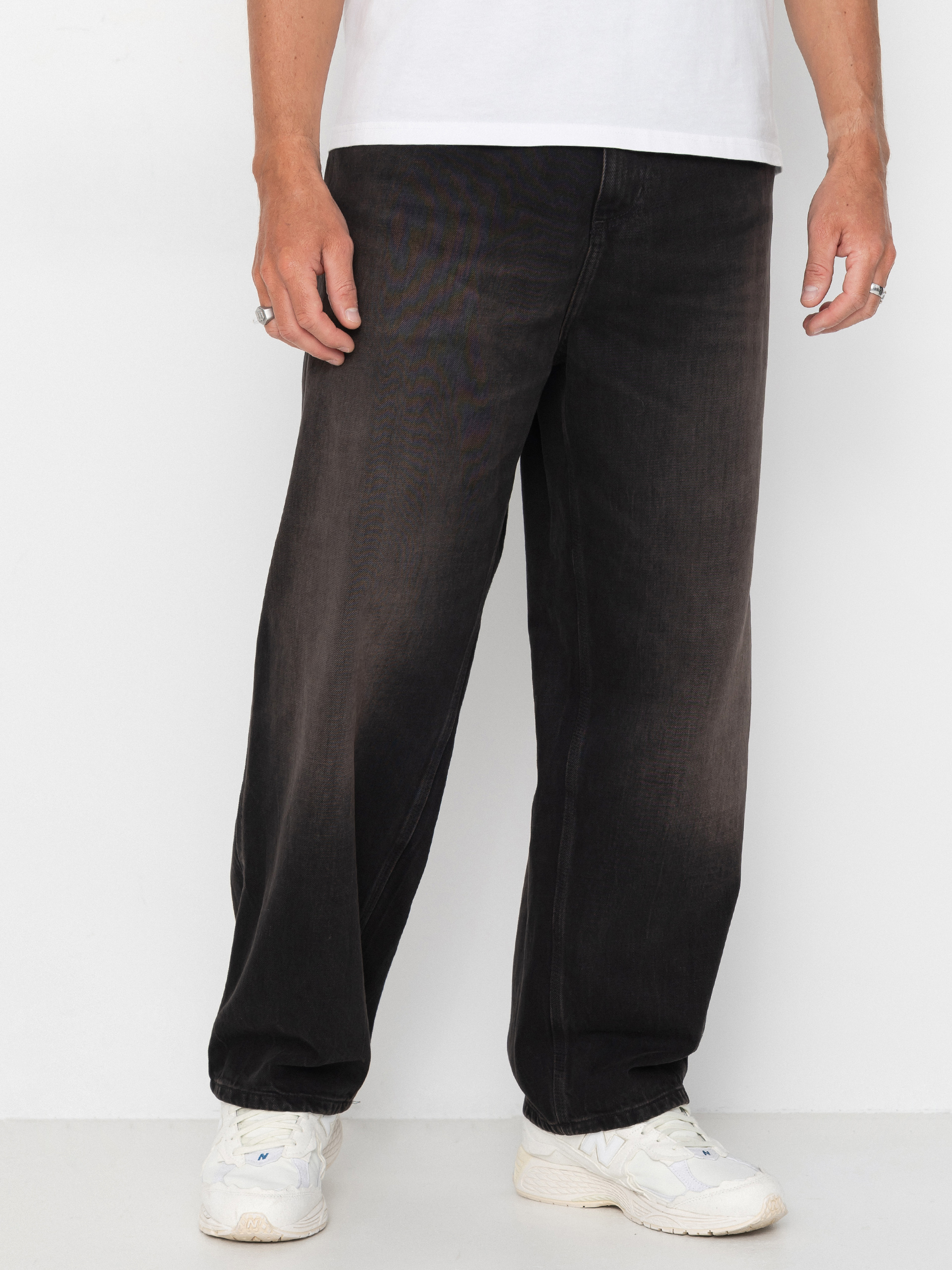 Kalhoty Carhartt WIP OG Single Knee (black/tobacco used wash)
