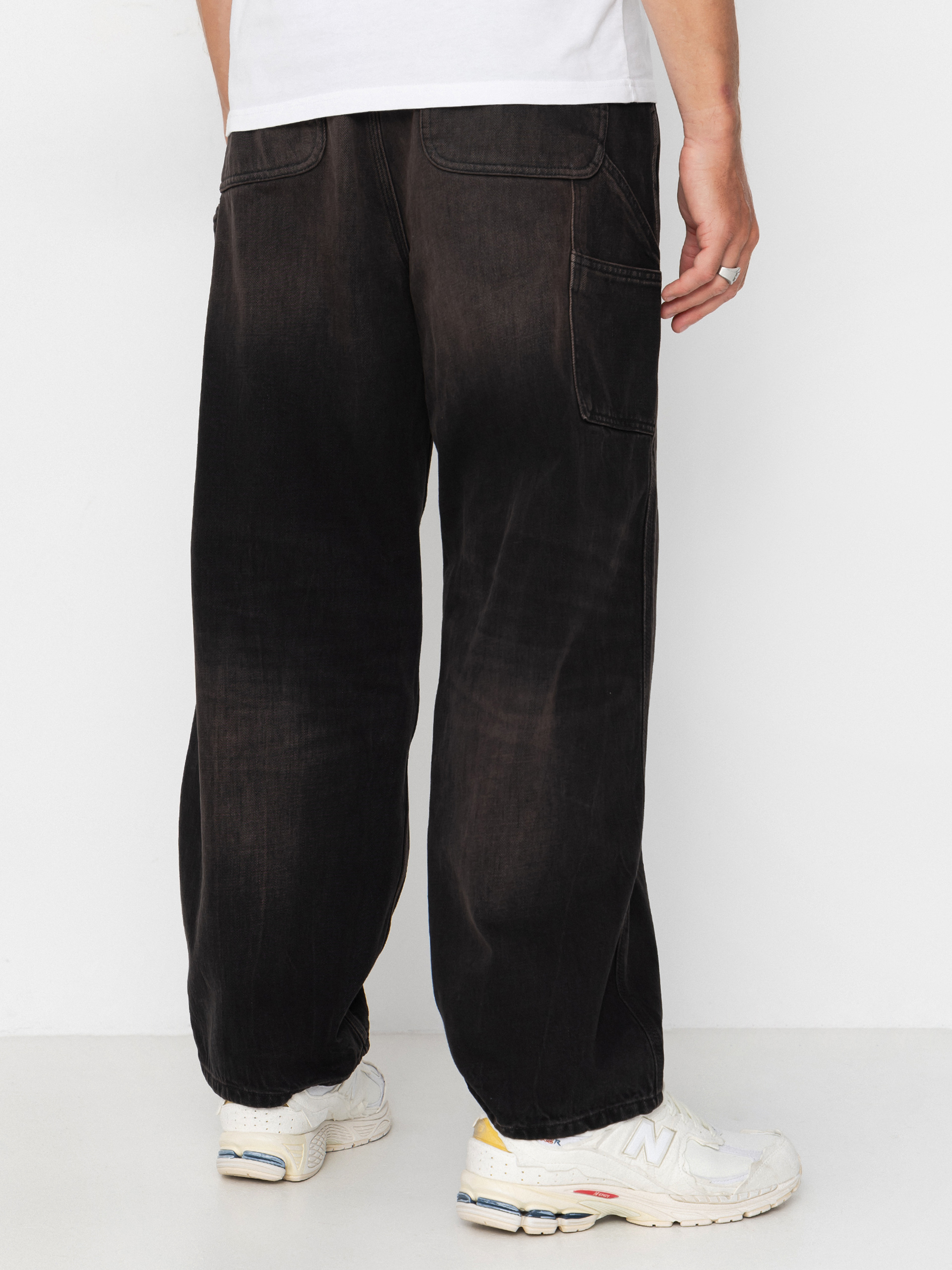 Kalhoty Carhartt WIP OG Single Knee (black/tobacco used wash)