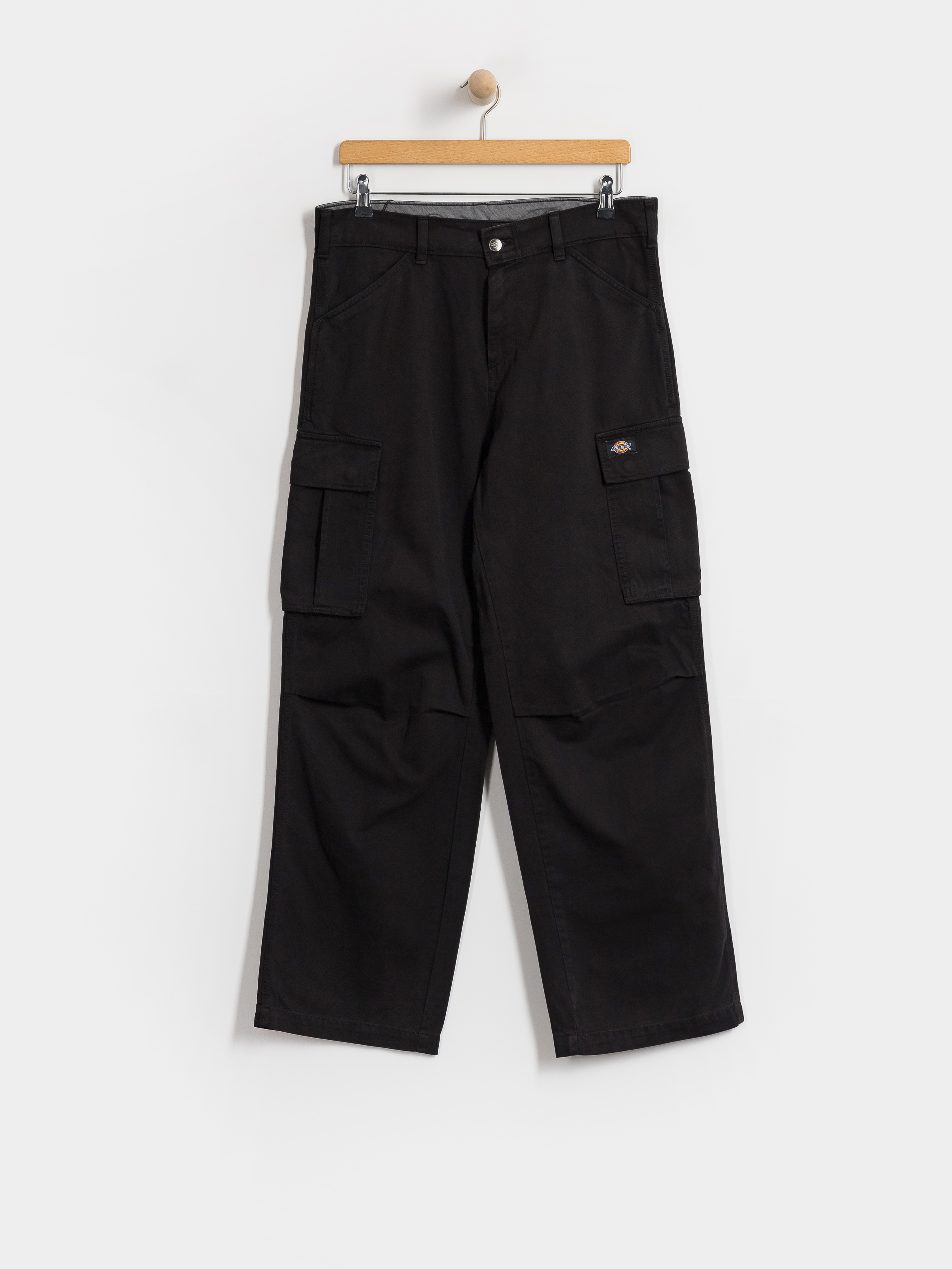 Kalhoty Dickies 247 Loose Straight Garment Dyed Cargo (black)