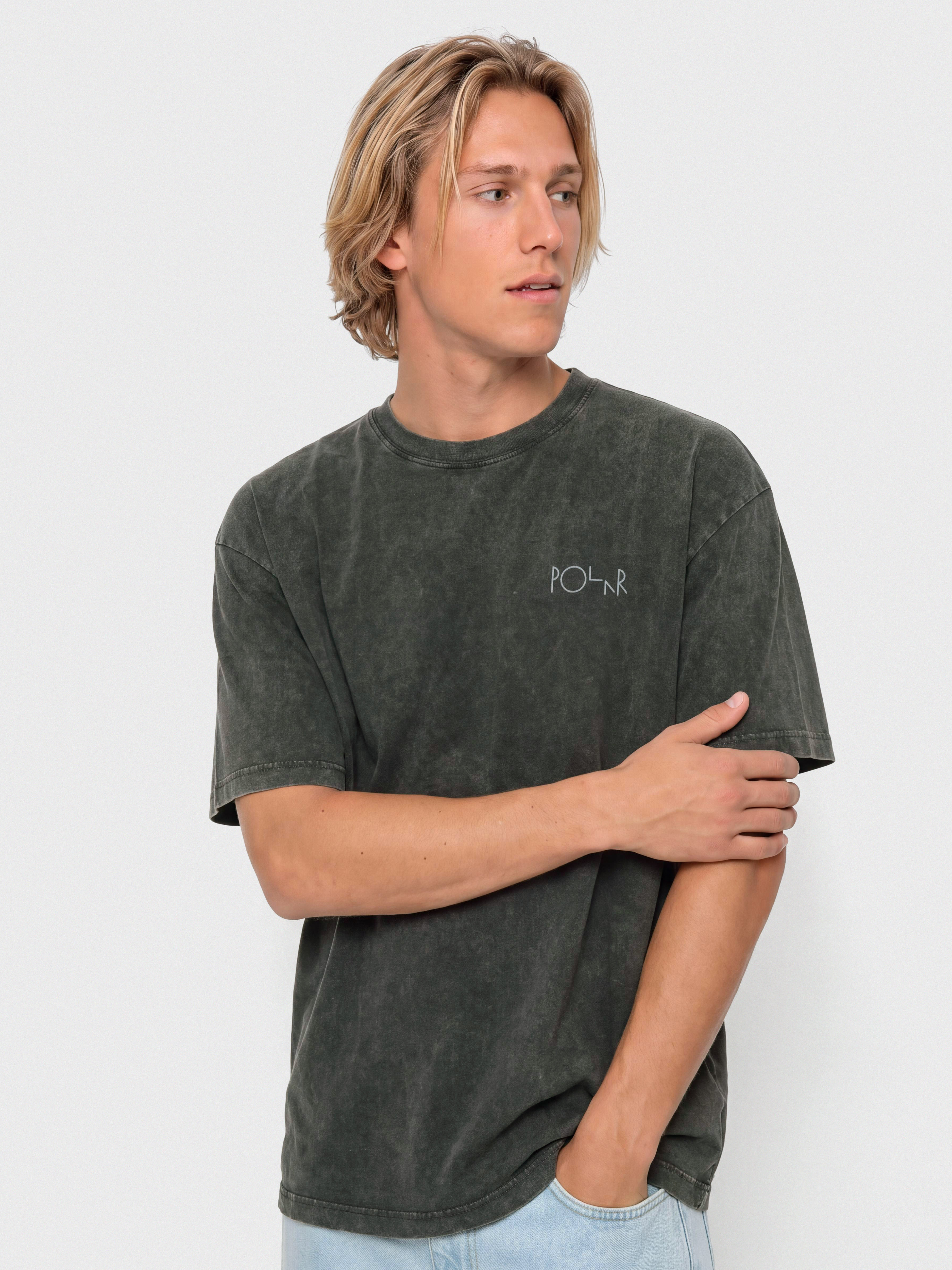Tričko Polar Skate Fade (black)