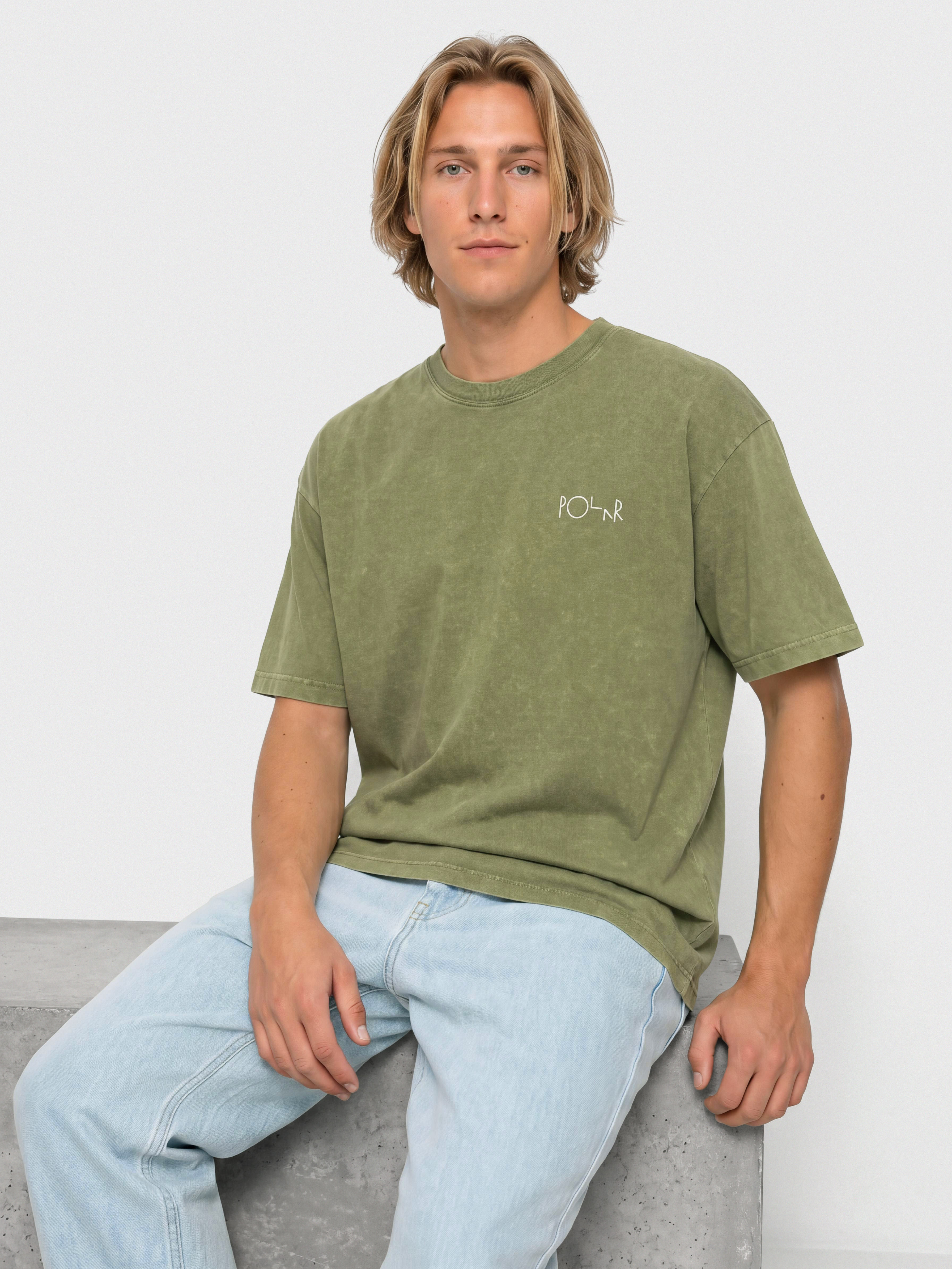 Tričko Polar Skate Fade (army green)