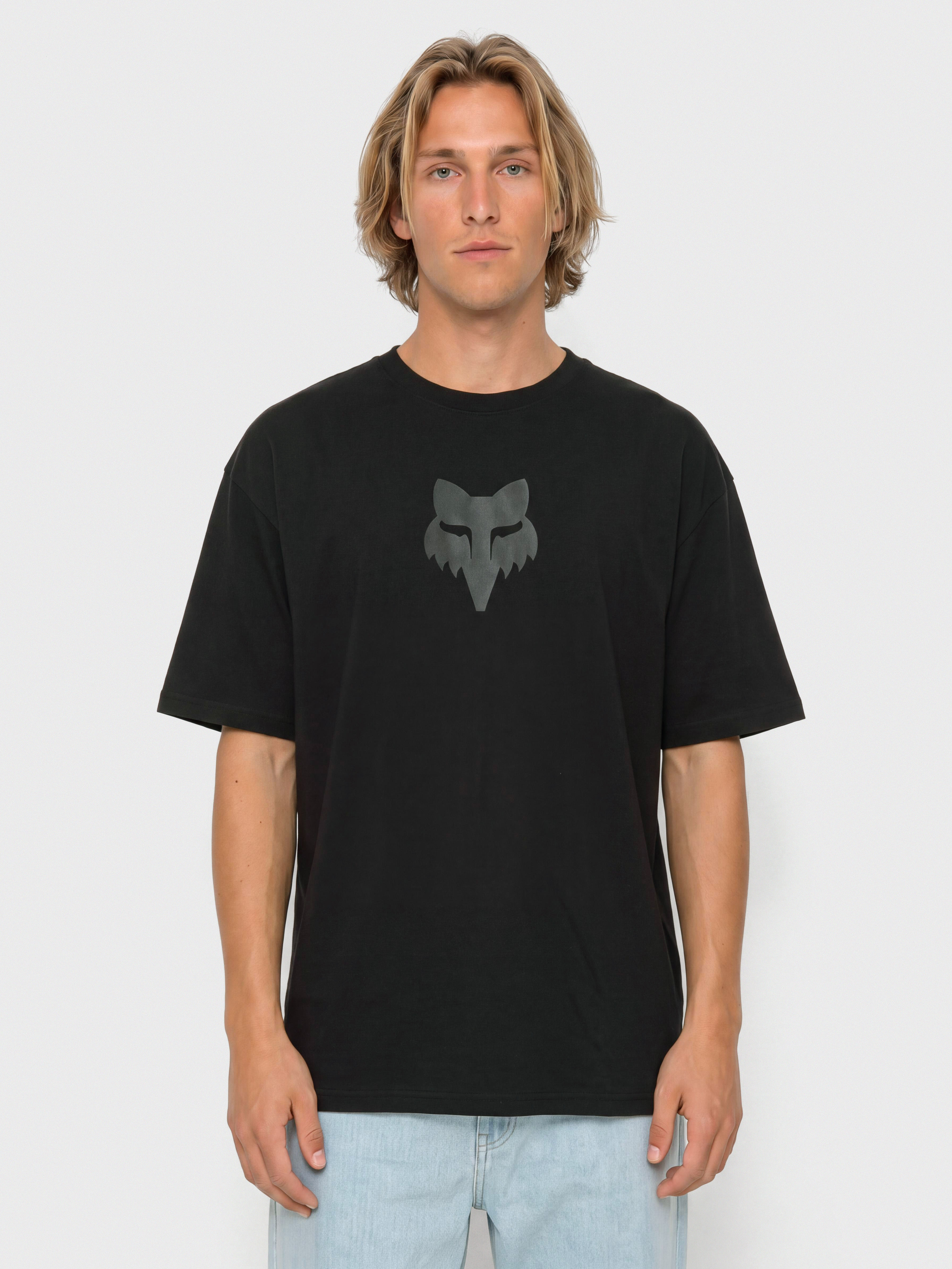 Tričko Fox Fox Head Heavyweight (black)