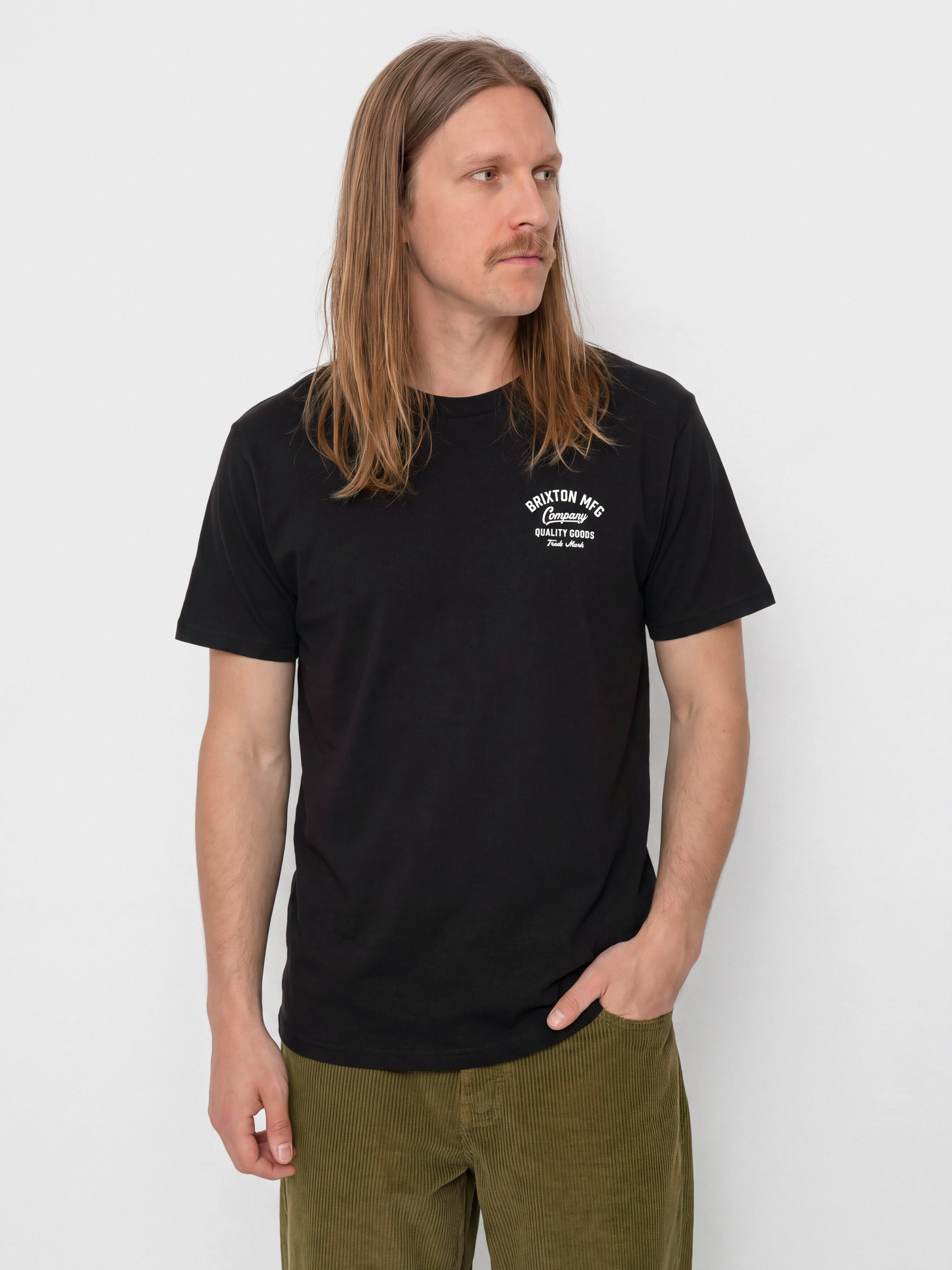 Tričko Brixton Straton Stnd (black)