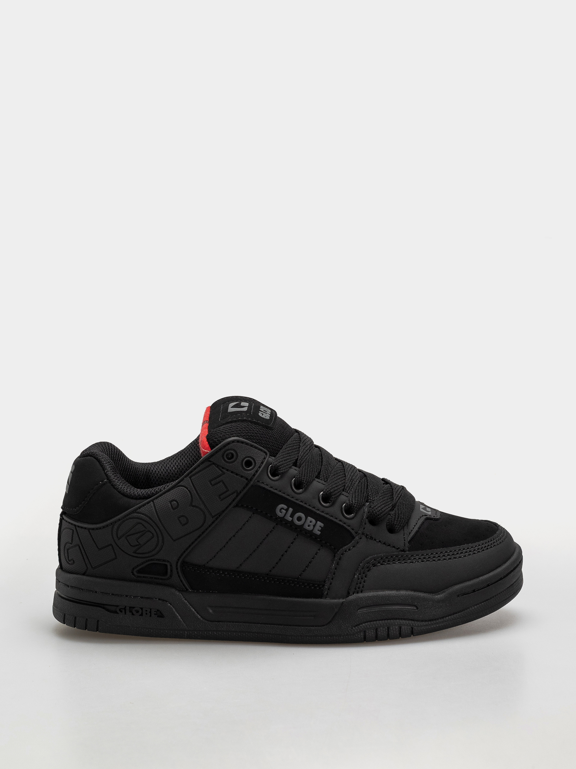 Boty Globe Tilt (black/red/tartan)