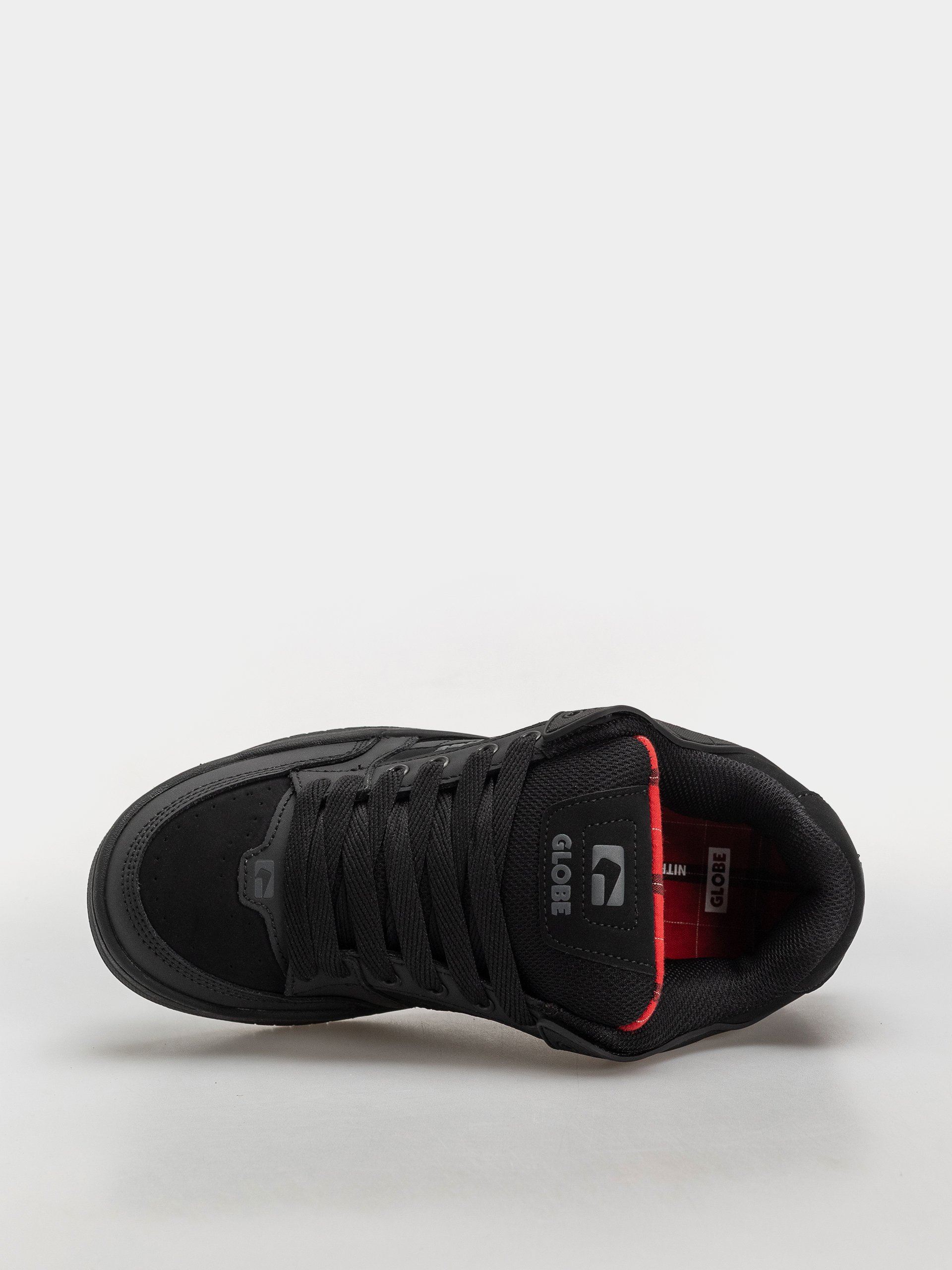 Boty Globe Tilt (black/red/tartan)