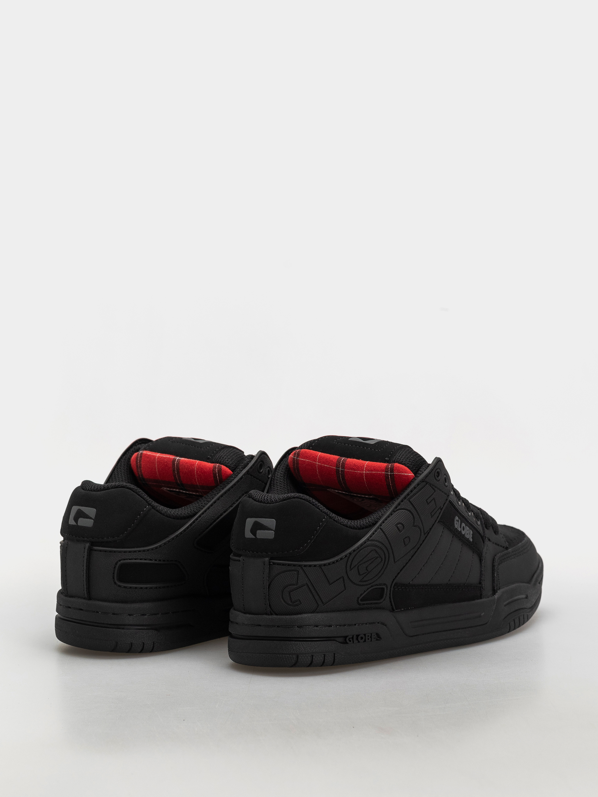 Boty Globe Tilt (black/red/tartan)