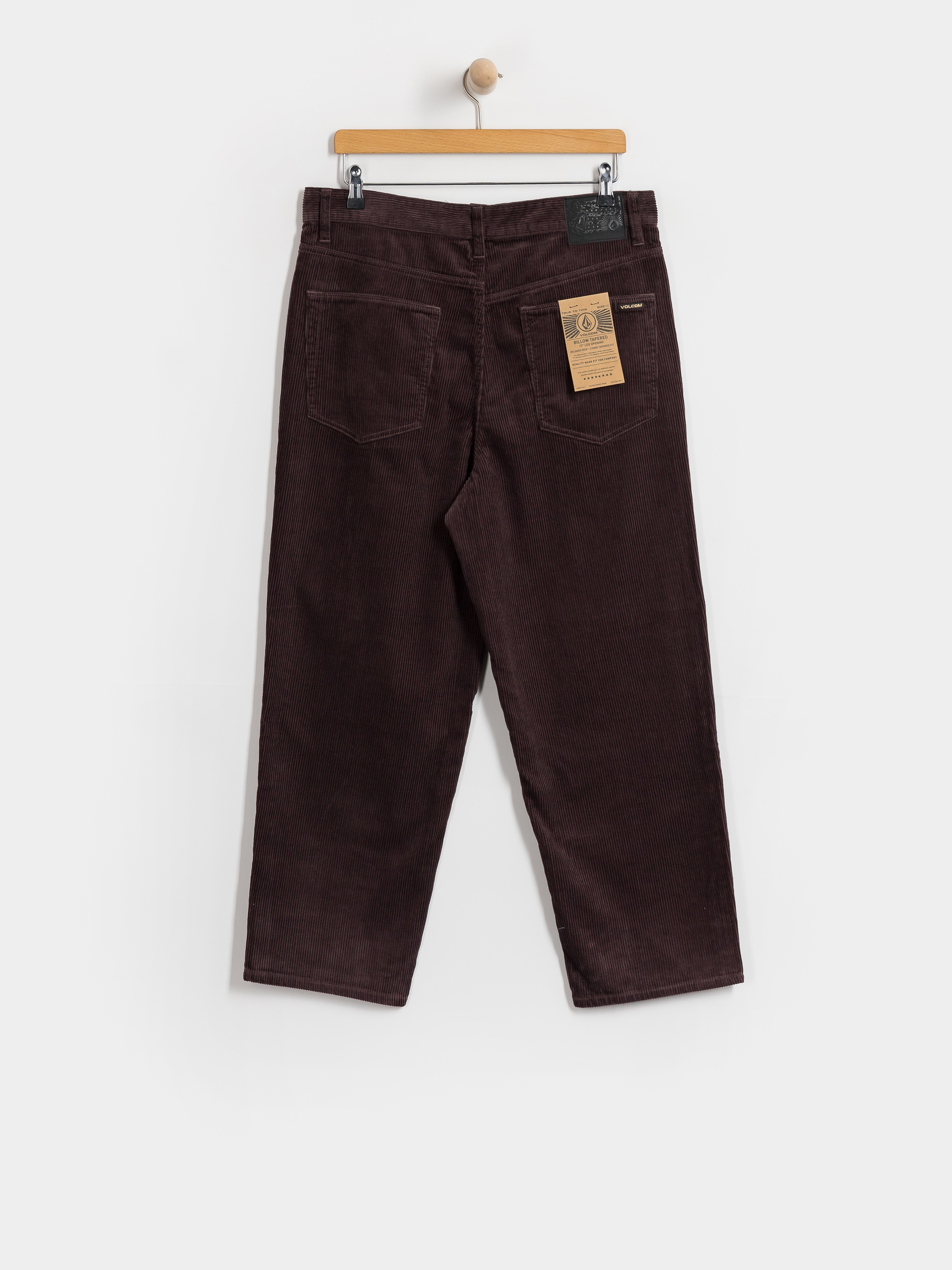 Kalhoty Volcom Billow Tapered Cord (raisin)